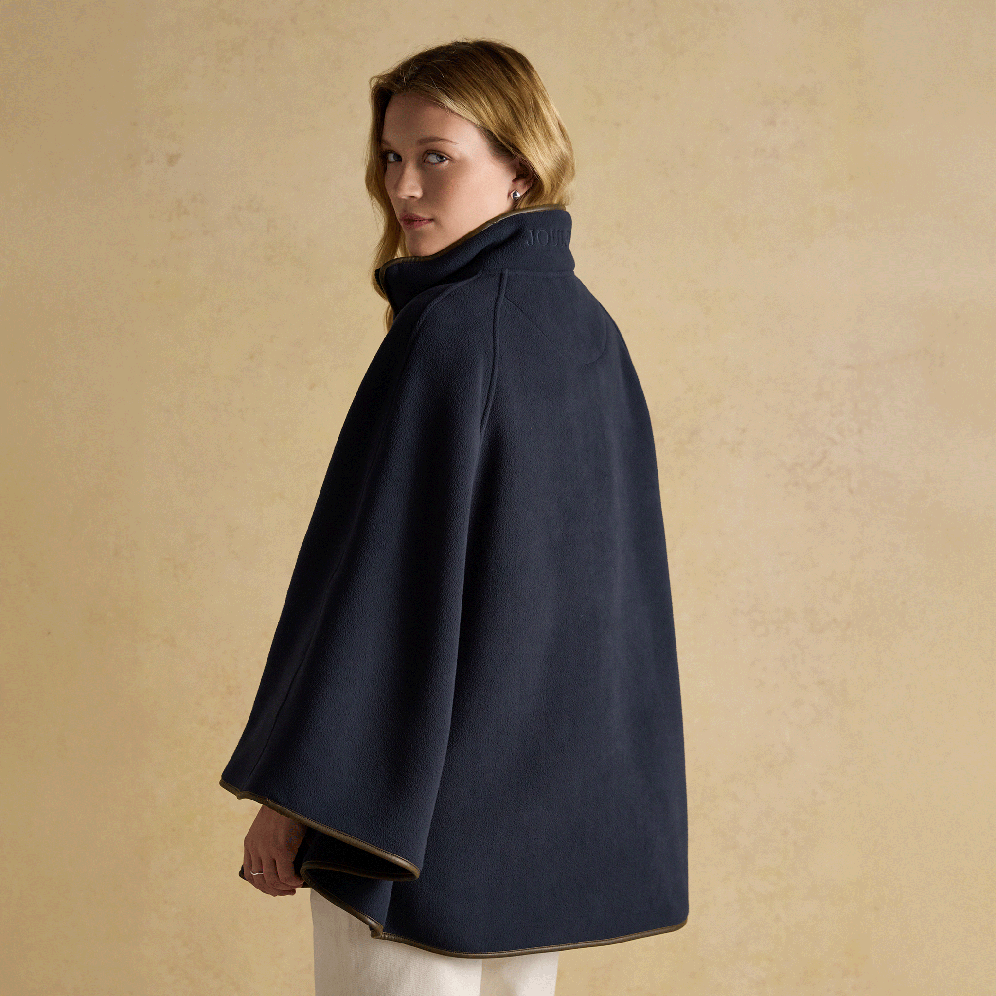 Joules Heritage Fleece Longline Cape Navy