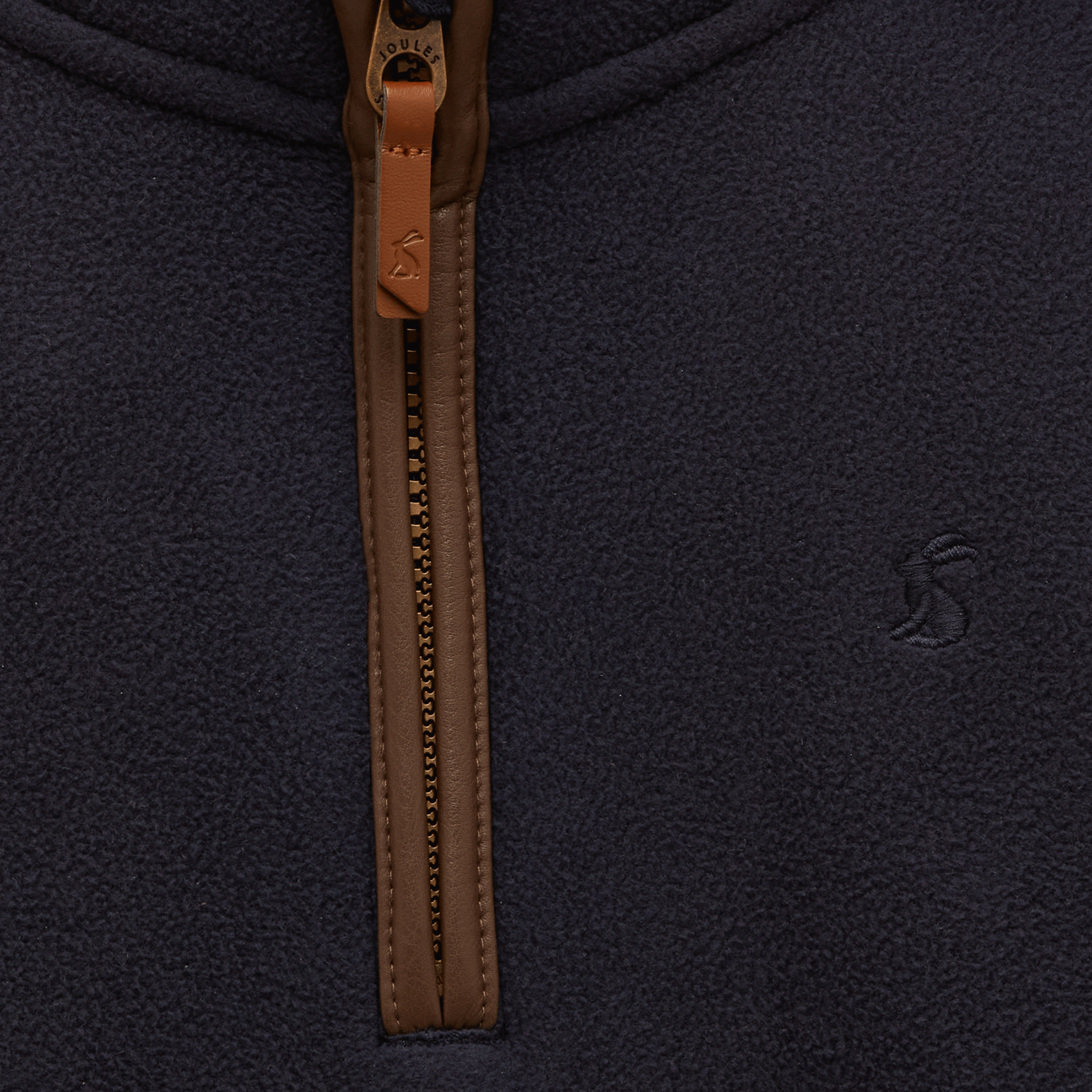 Joules Heritage Kids' Quarter Zip Fleece Navy Blue