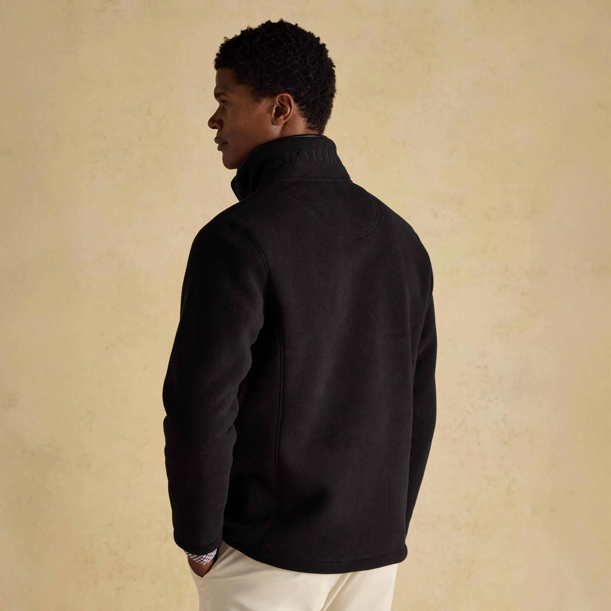 Joules Heritage Men's Quarter Zip Fleece Black