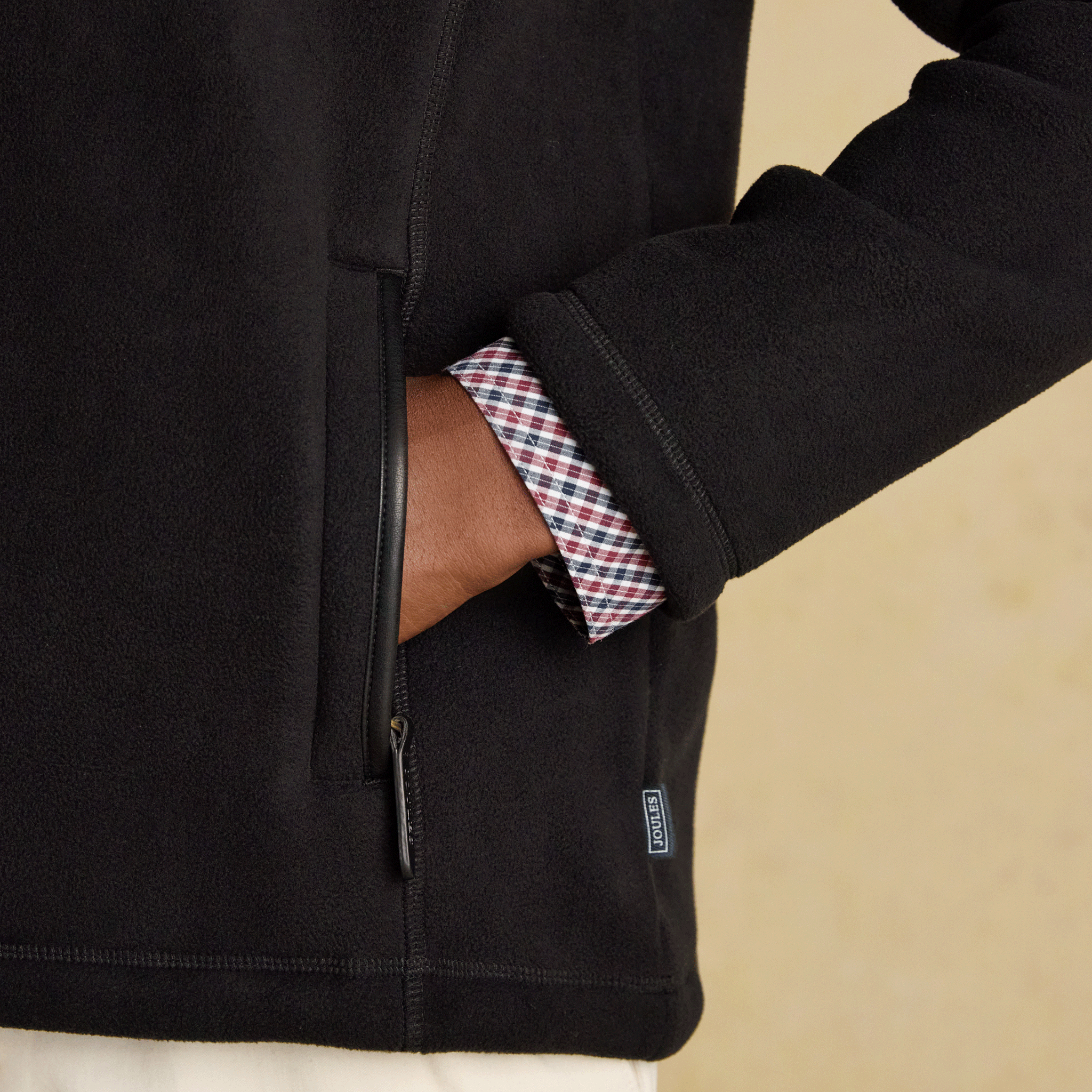 Joules Heritage Men's Quarter Zip Fleece Black