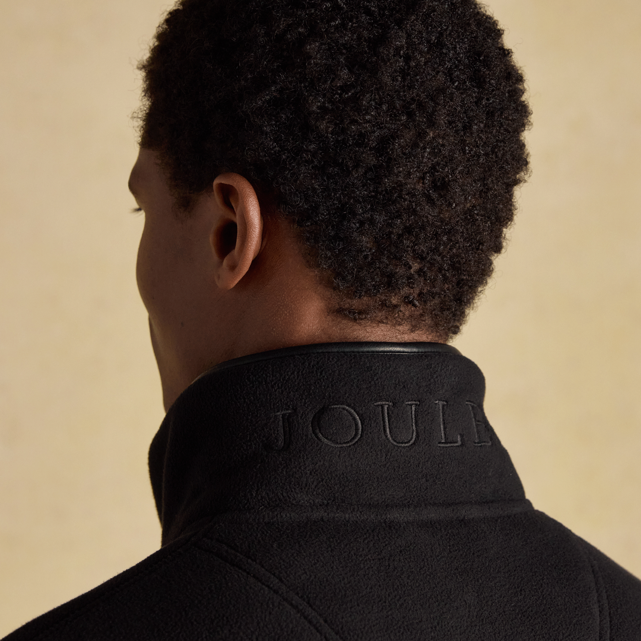 Joules Heritage Men's Quarter Zip Fleece Black