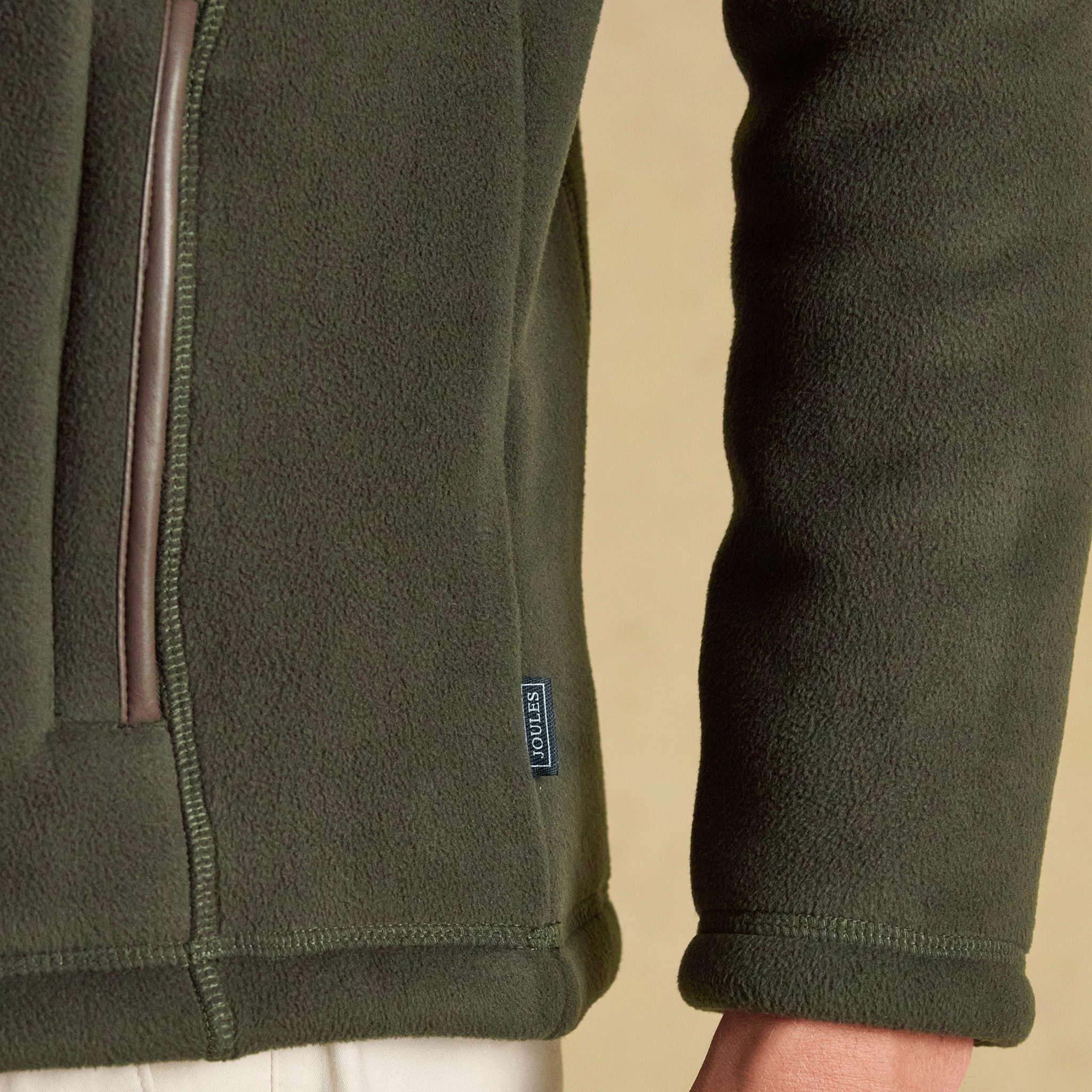 Joules Heritage Men's Quarter Zip Fleece Dark Green