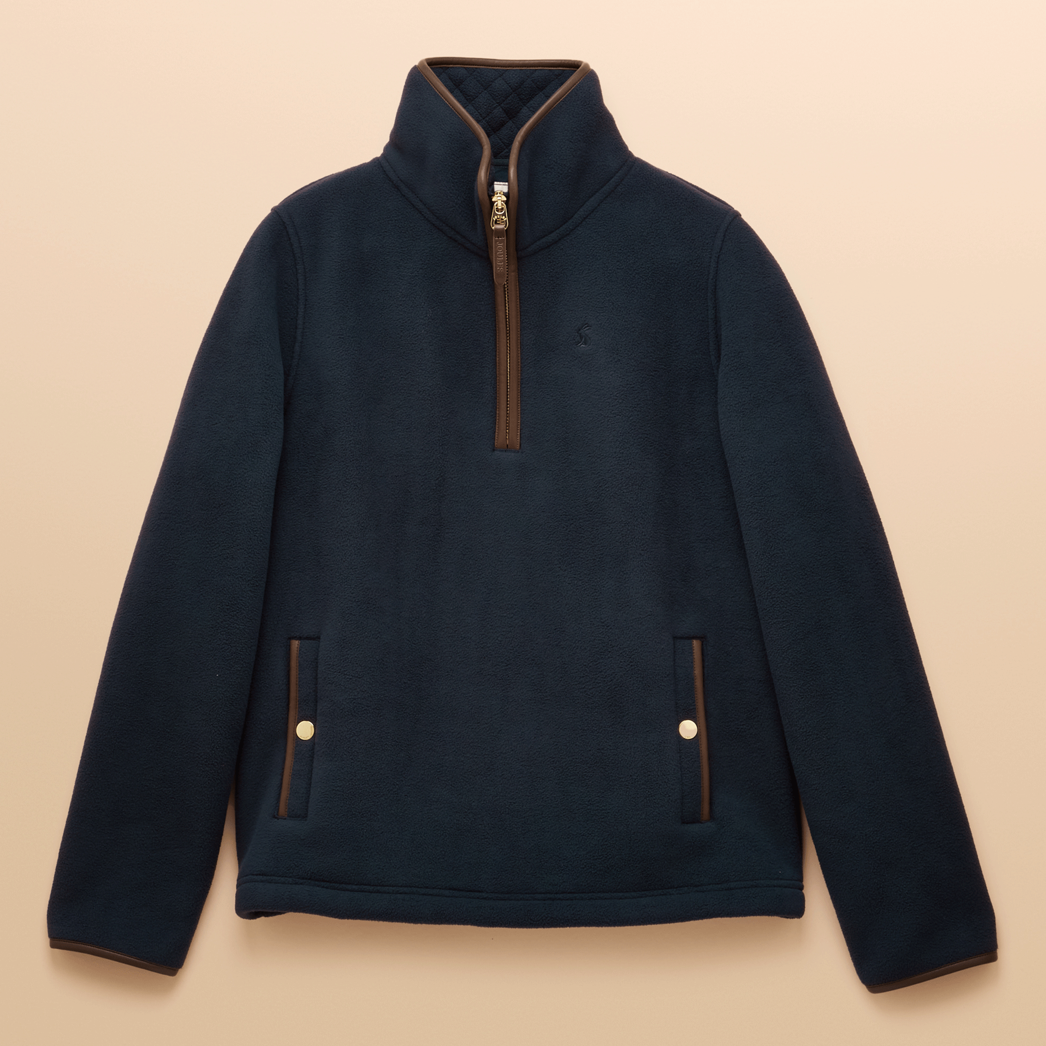 Joules Heritage Quarter Zip Fleece Navy