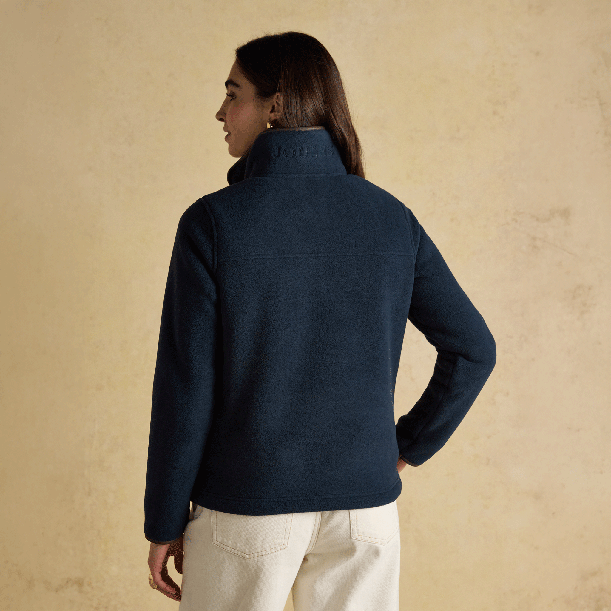 Joules Heritage Quarter Zip Fleece Navy