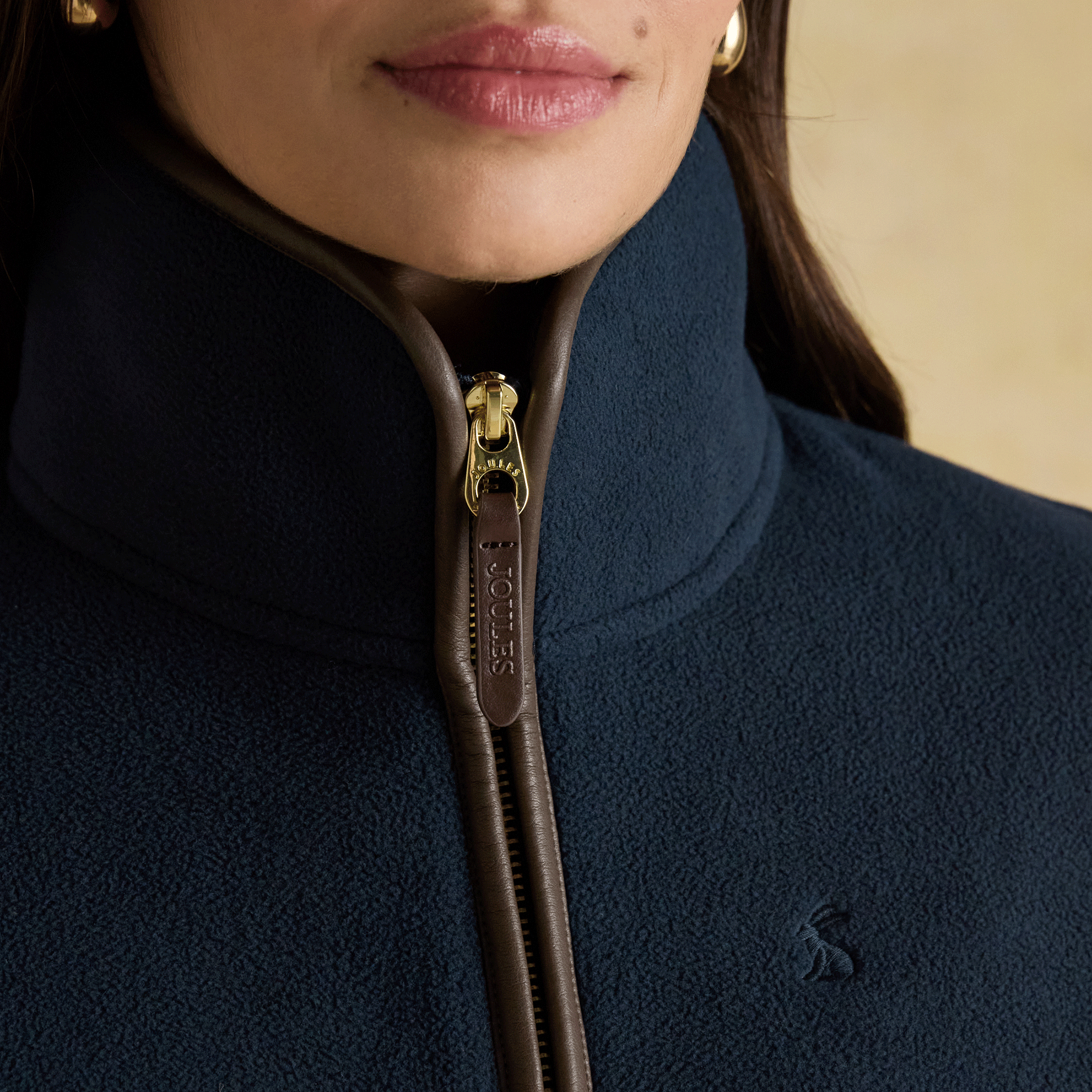 Joules Heritage Quarter Zip Fleece Navy