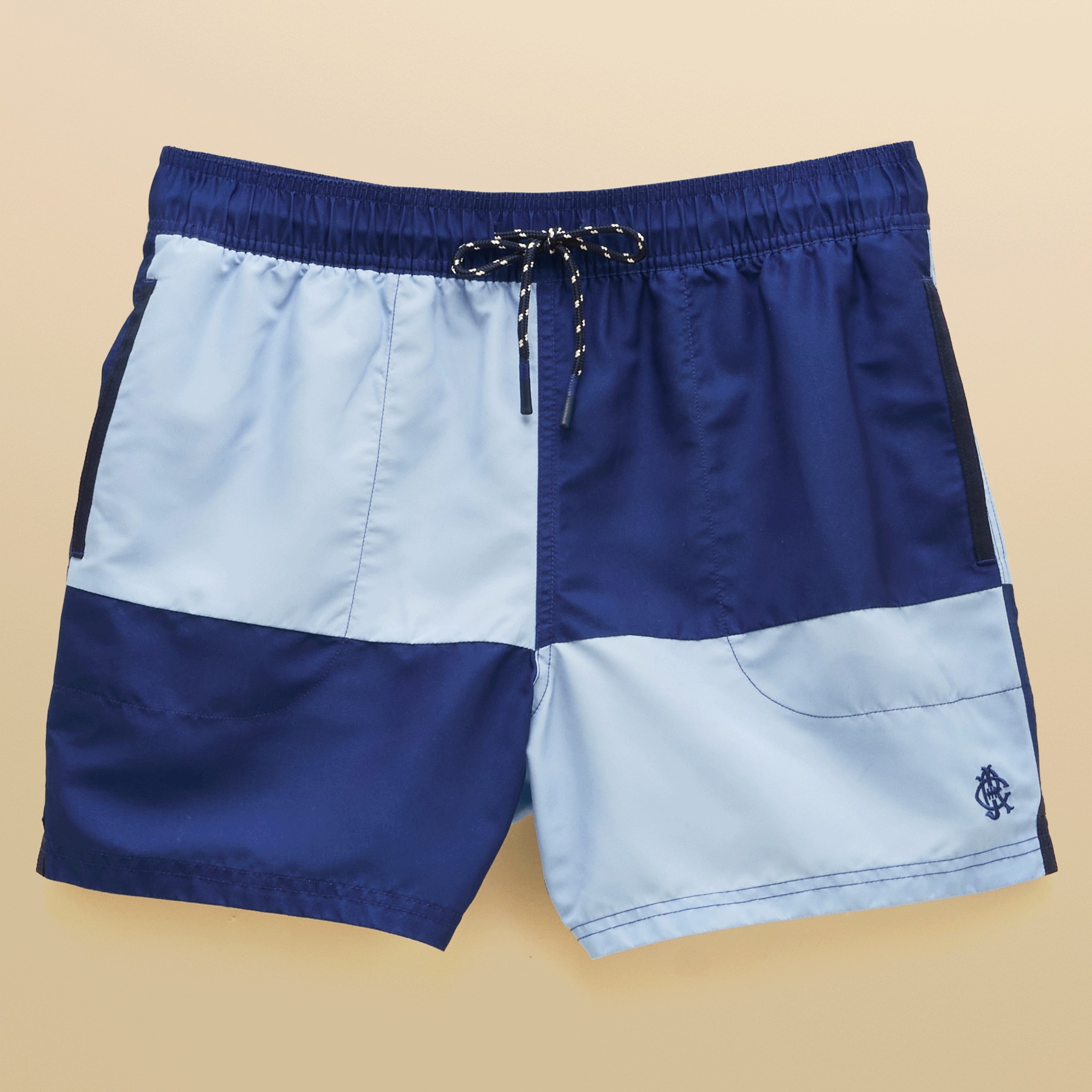 Joules Hotchpotch Rugby Swim Shorts Navy & Blue