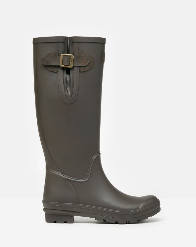 Joules Houghton Adjustable Tall Wellies Chocolate Brown 1