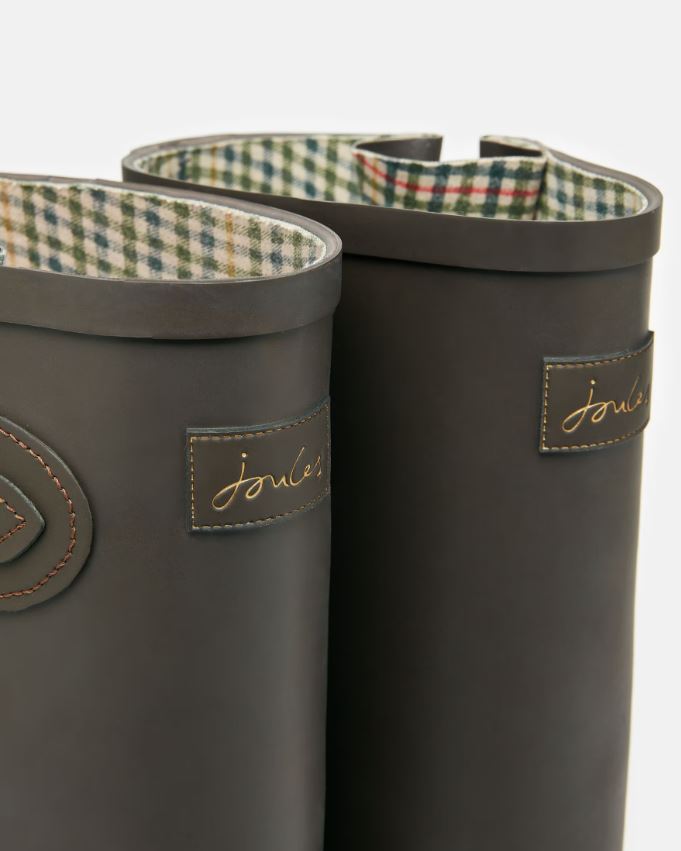 Joules Houghton Adjustable Tall Wellies Chocolate Brown 5