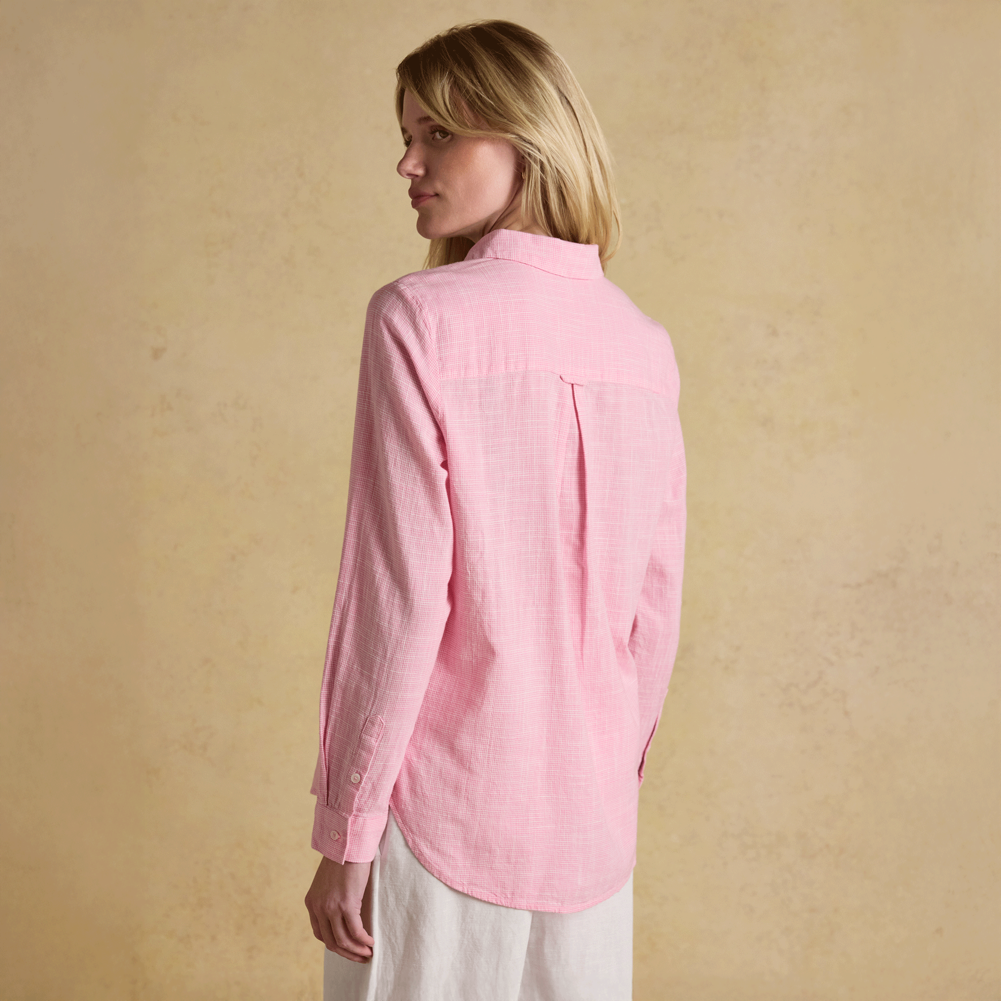 Joules Ida Long Sleeve Shirt in Pink