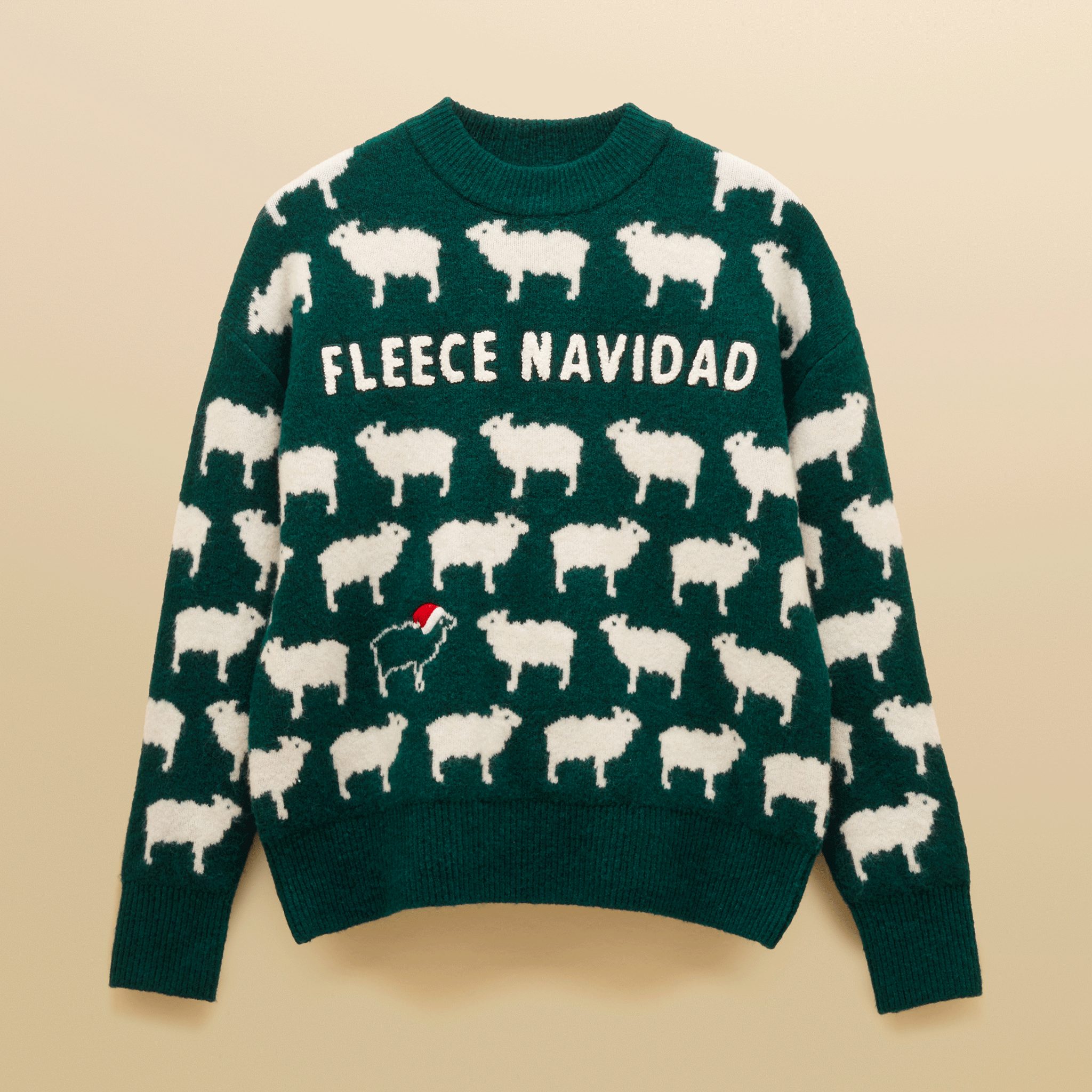 Joules Intarsia Knitted Fleece Navidad Relaxed Fit Crew Neck Jumper