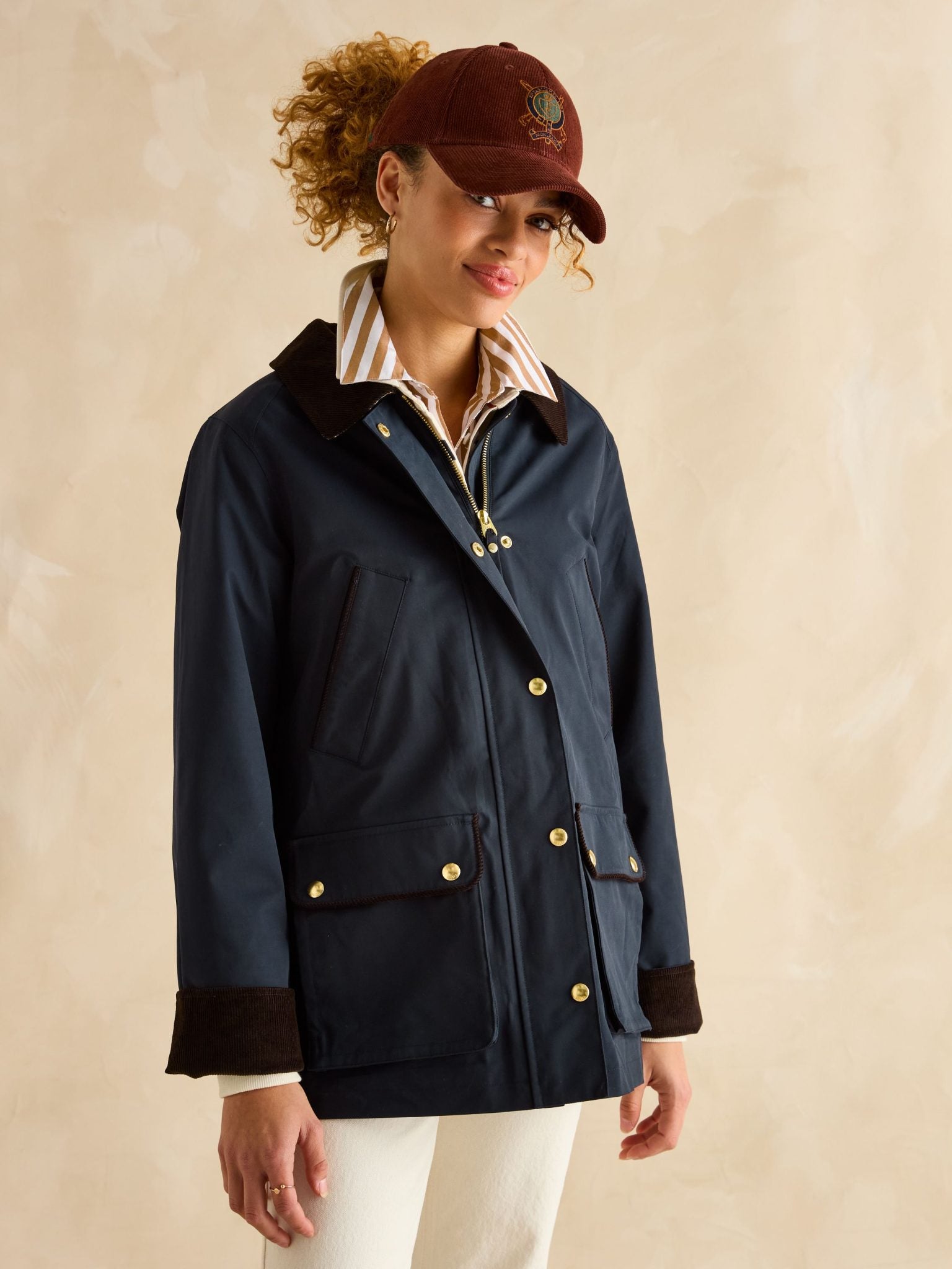 Joules Katherine Navy Waterproof Heritage Coat 3