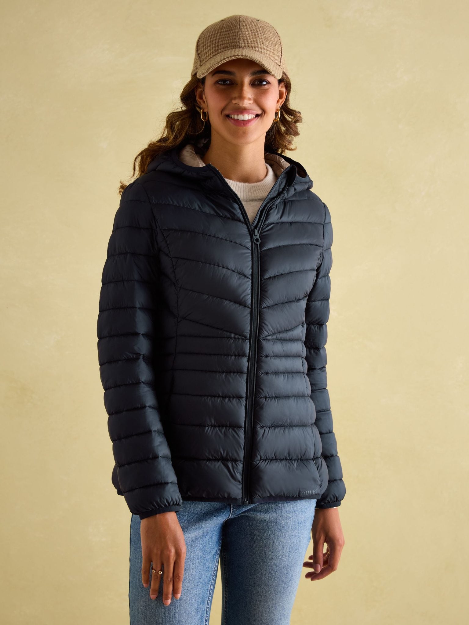 Joules Kenley Showerproof Padded Coat Navy 5