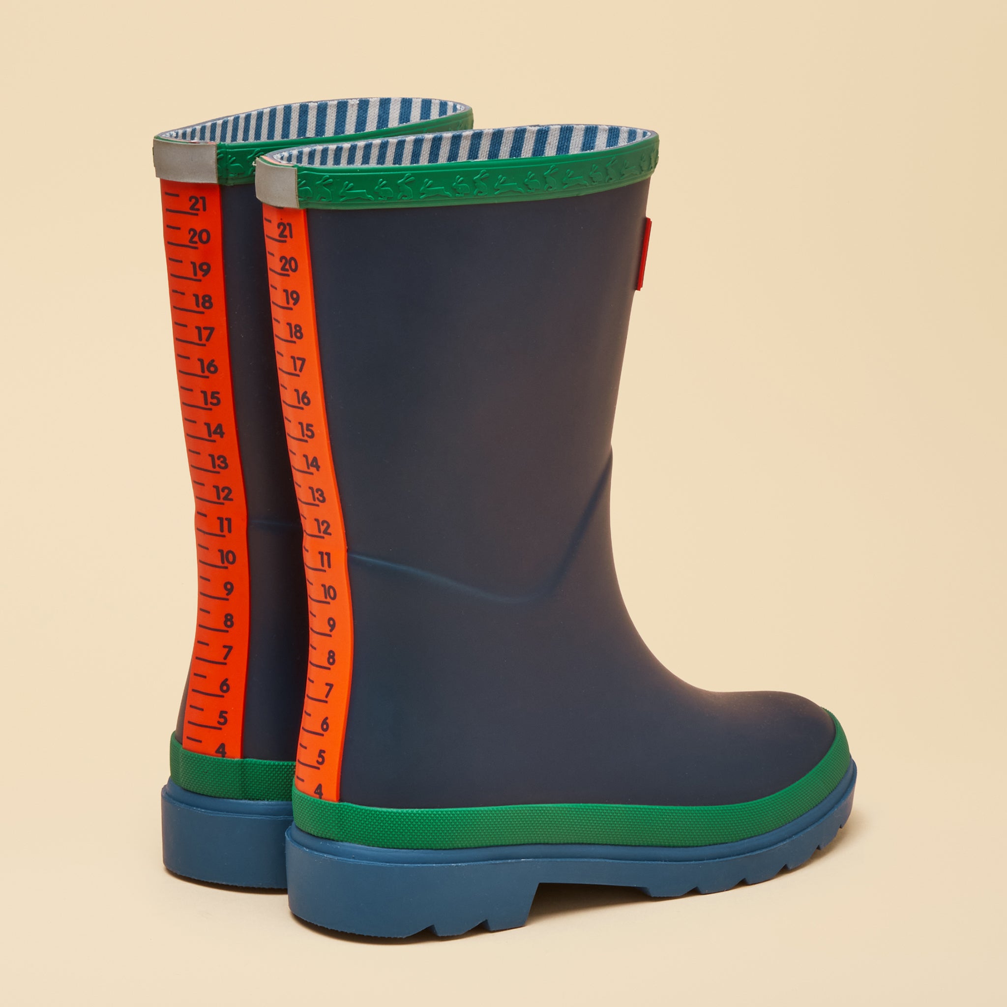 Joules Kids' Colourblock Wellies Blue-Green