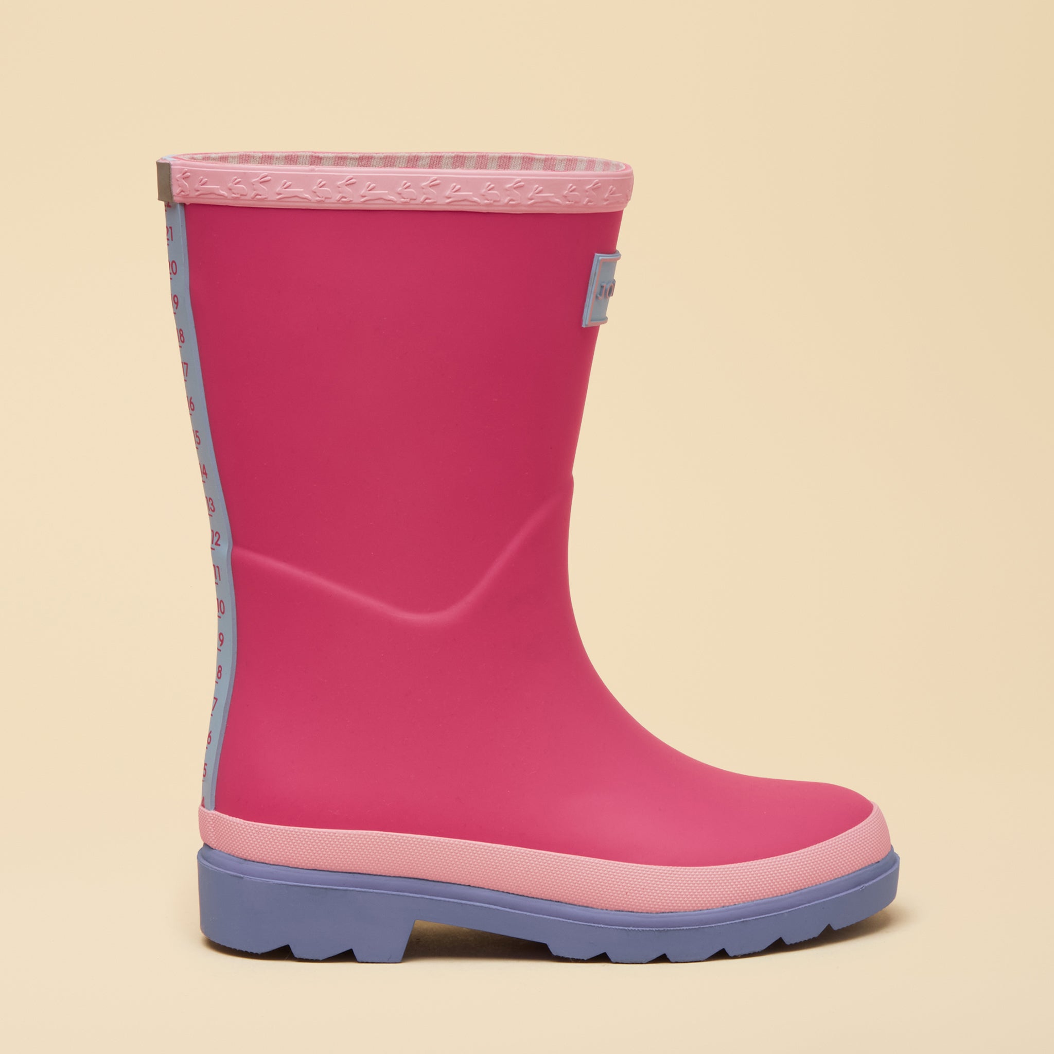 Joules Kids' Colourblock Wellies Pink-Blue