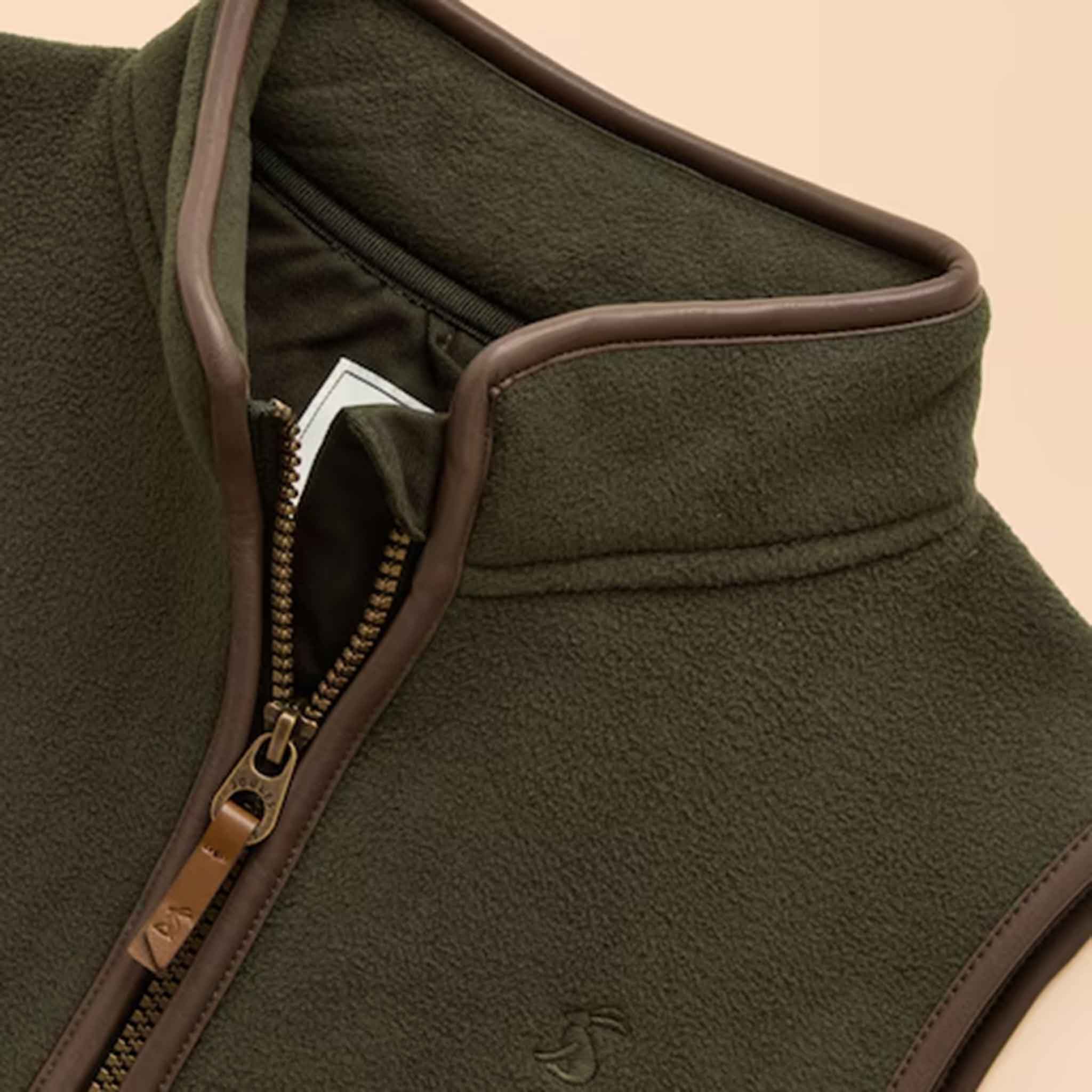 Joules Kids' Heritage Dark Green Fleece Gilet