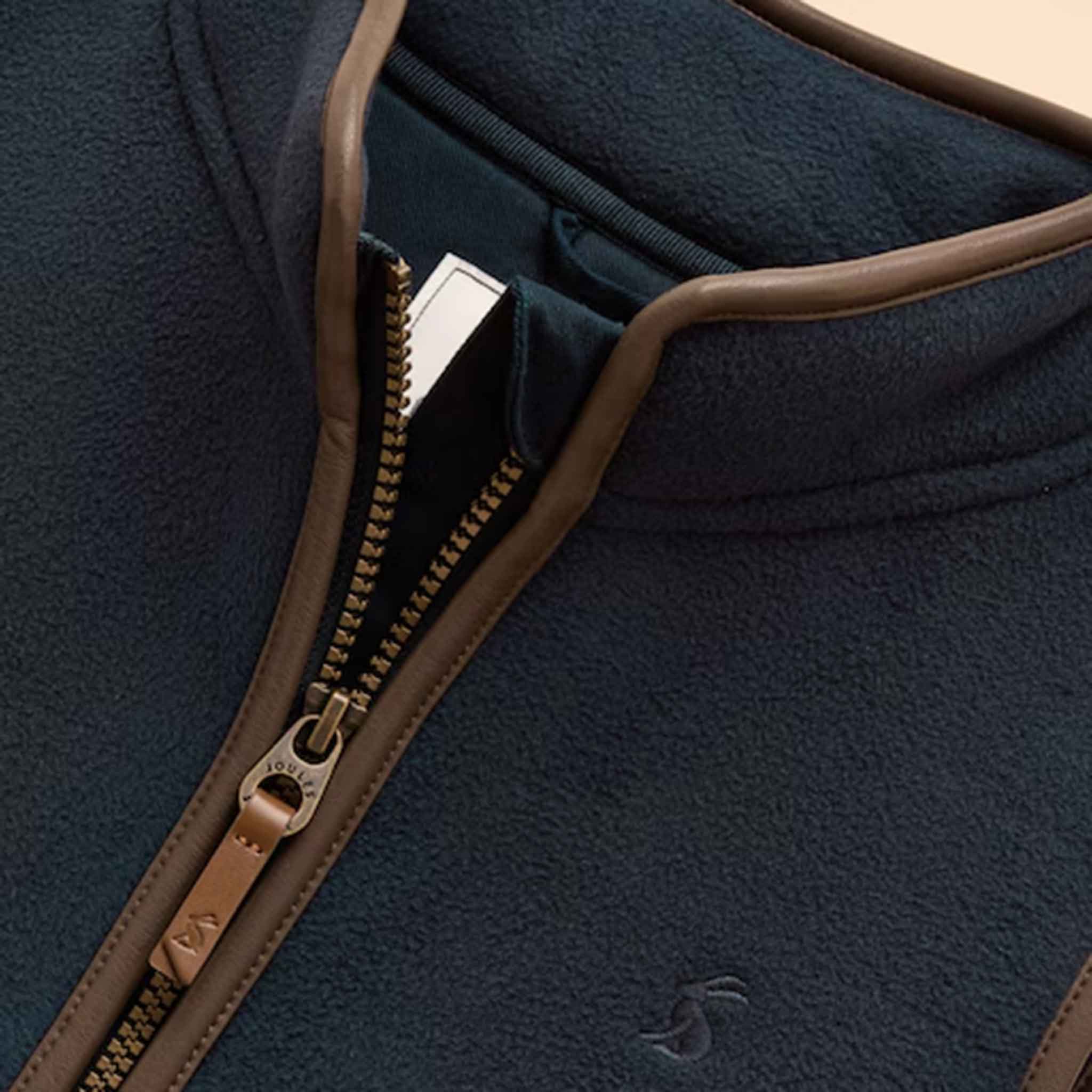 Joules Kids' Heritage Navy Blue Fleece Gilet