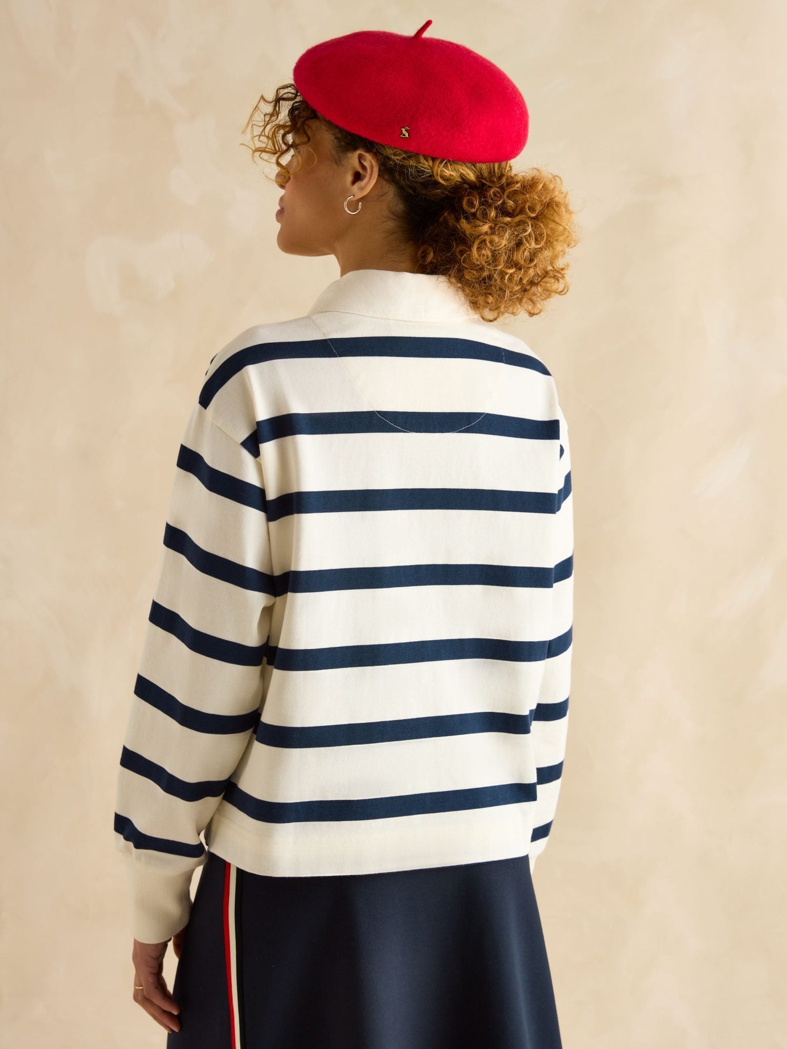 Joules Lara Navy Stripe Sweatshirt 3