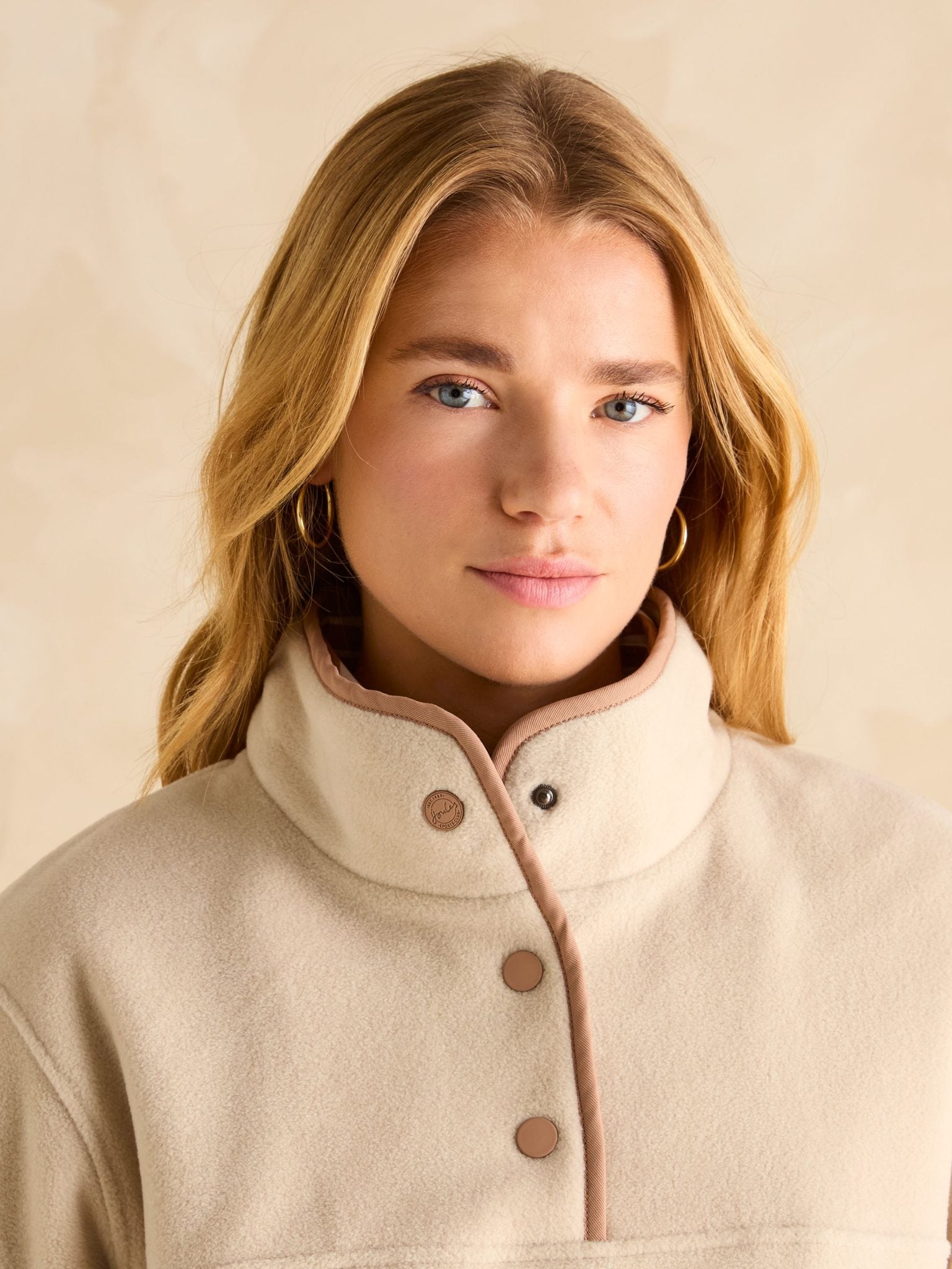 Joules Lulworth Sand Funnel Neck Fleece 4
