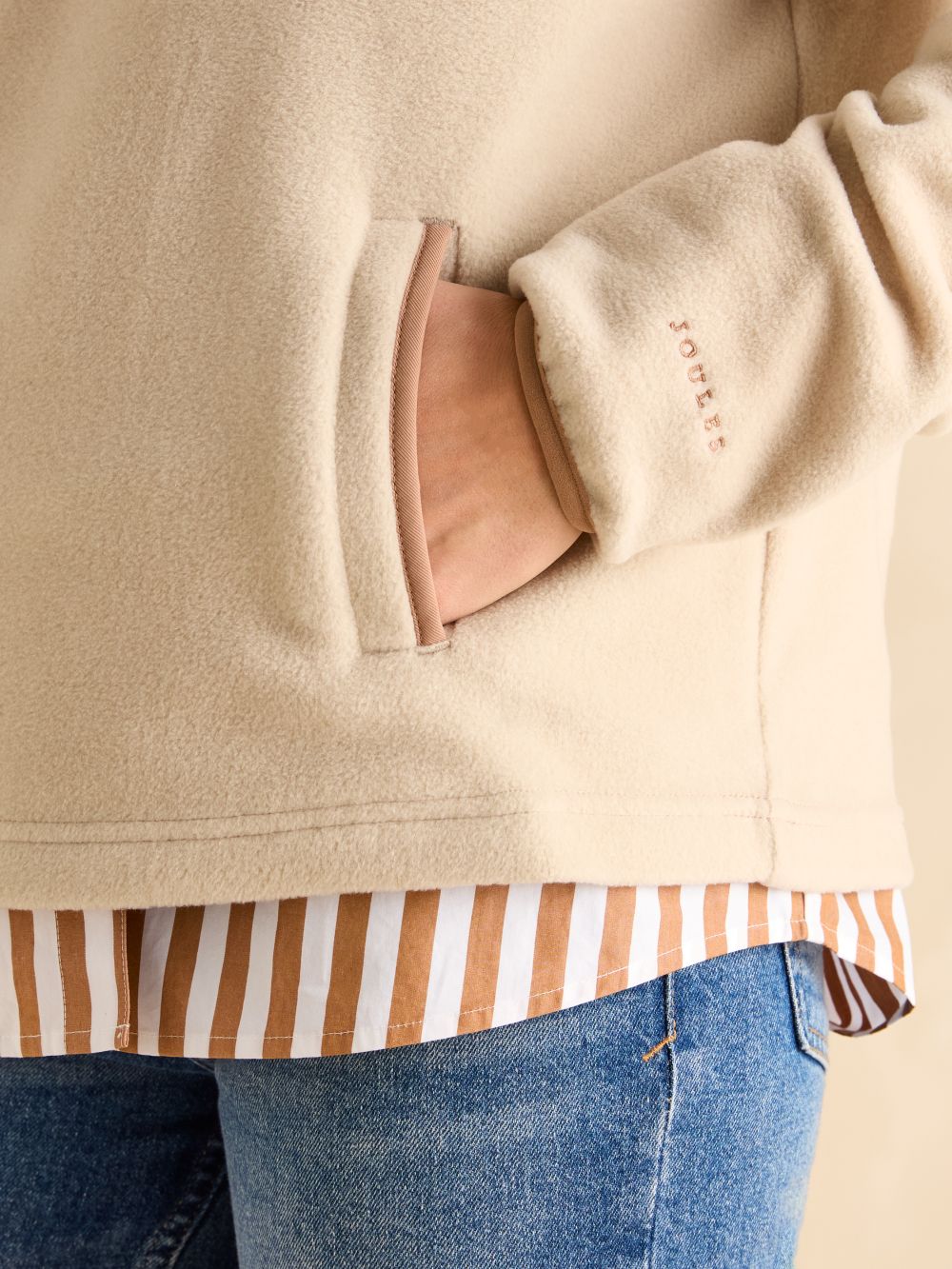 Joules Lulworth Sand Funnel Neck Fleece 7