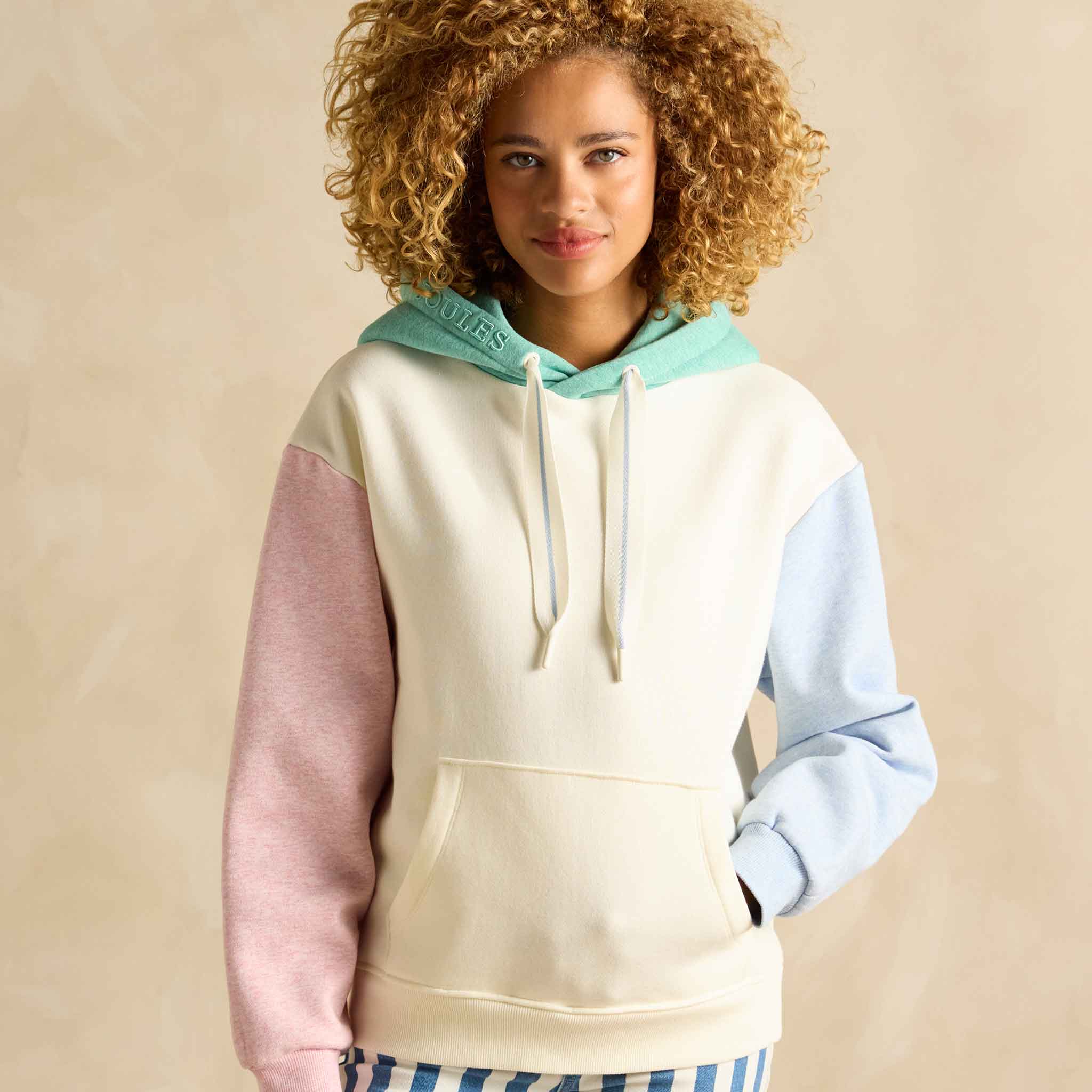 Joules Milbourne Colour Block Marl Cotton Rich Sweatshirt