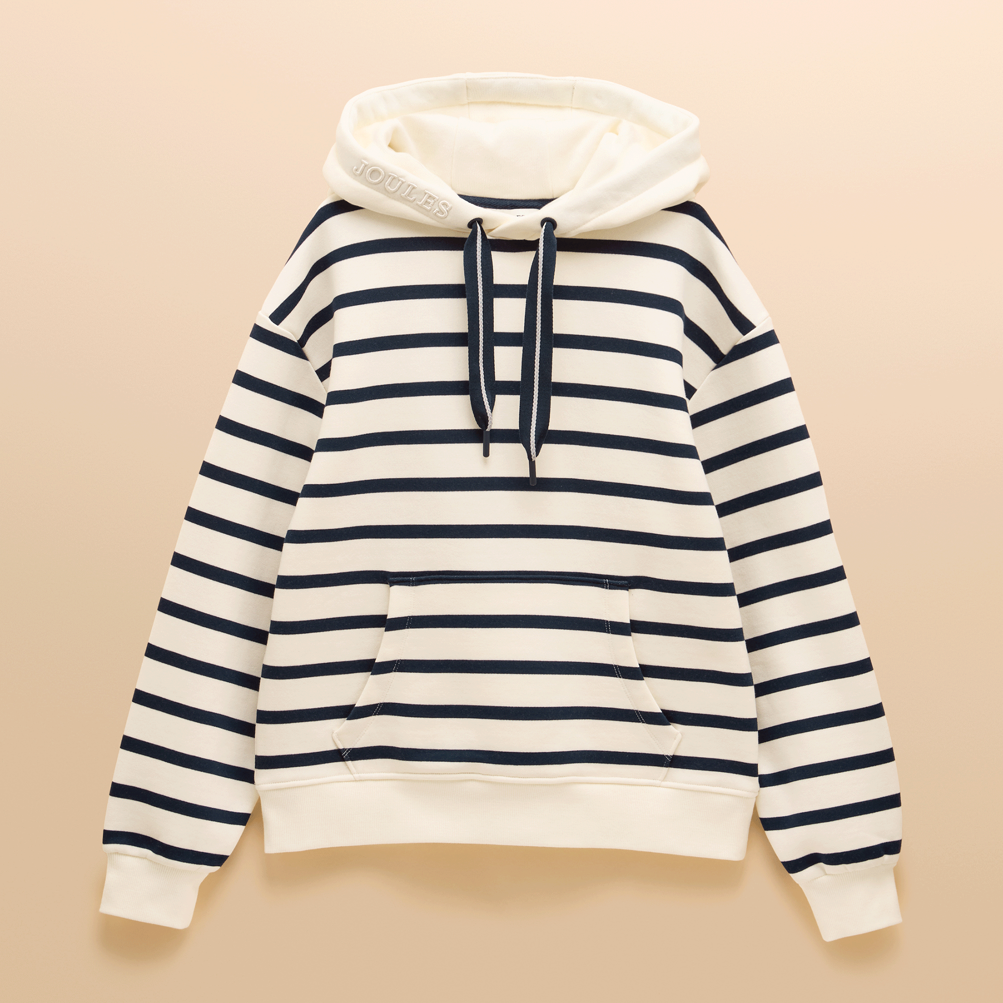 Joules Milbourne Cotton Blend Sweatshirt Cream-Navy Stripe