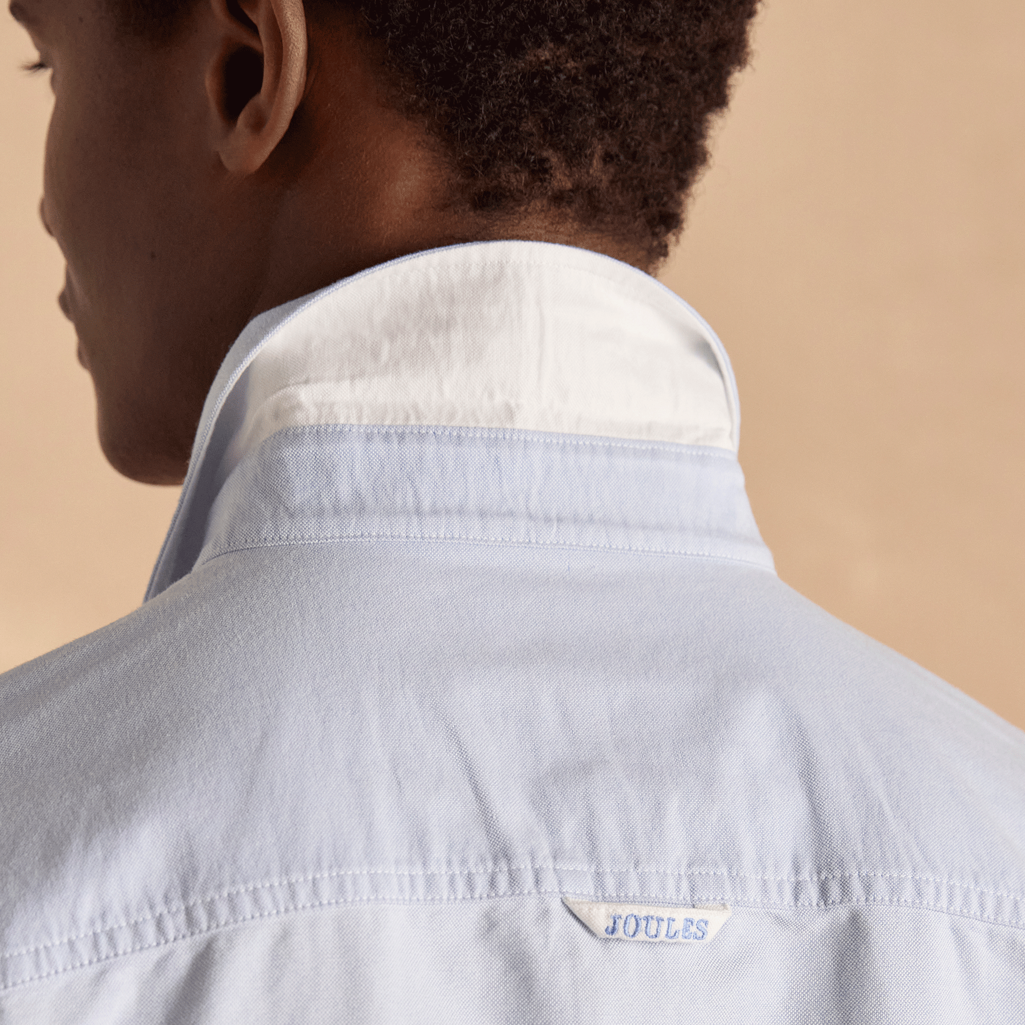 Joules Oxford Classic Fit Cotton Shirt Blue