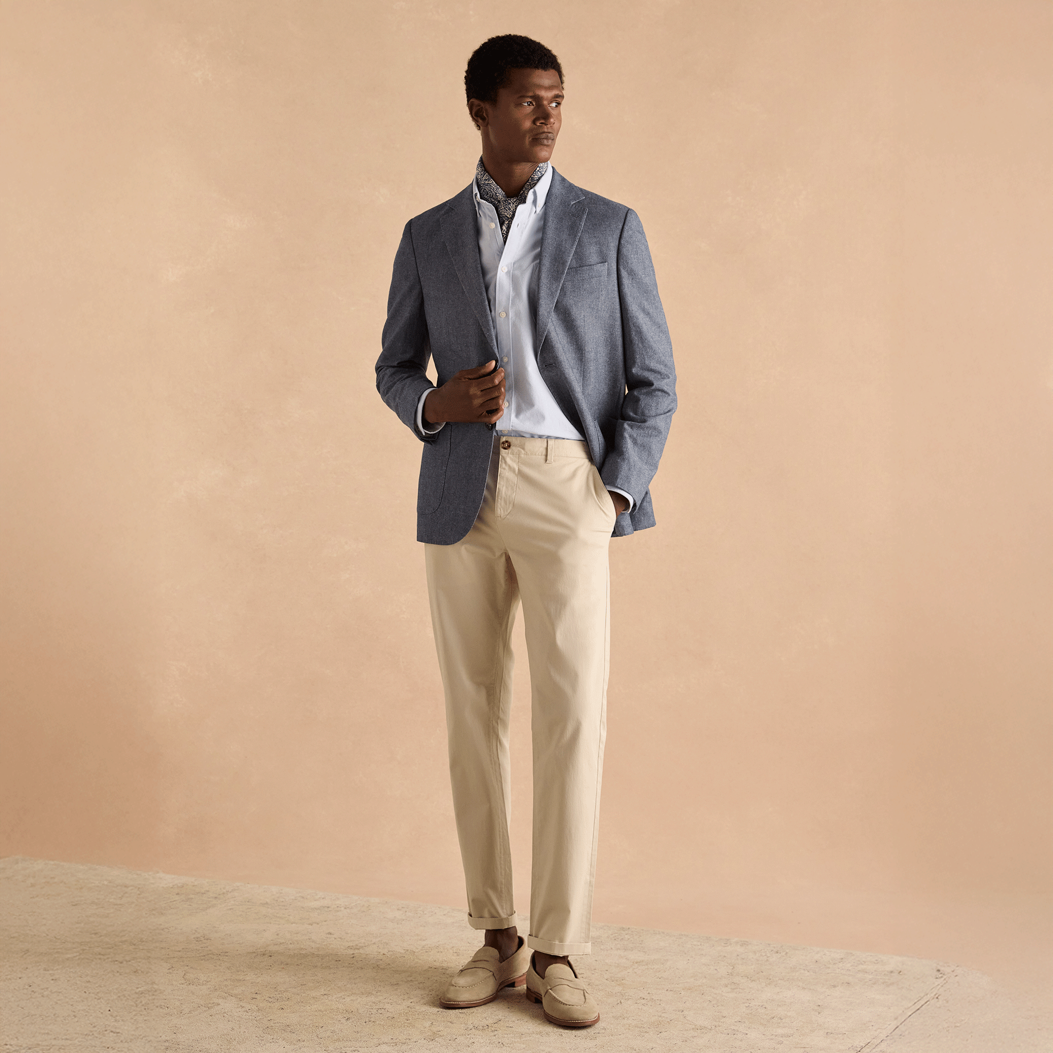 Joules Oxford Classic Fit Cotton Shirt Blue