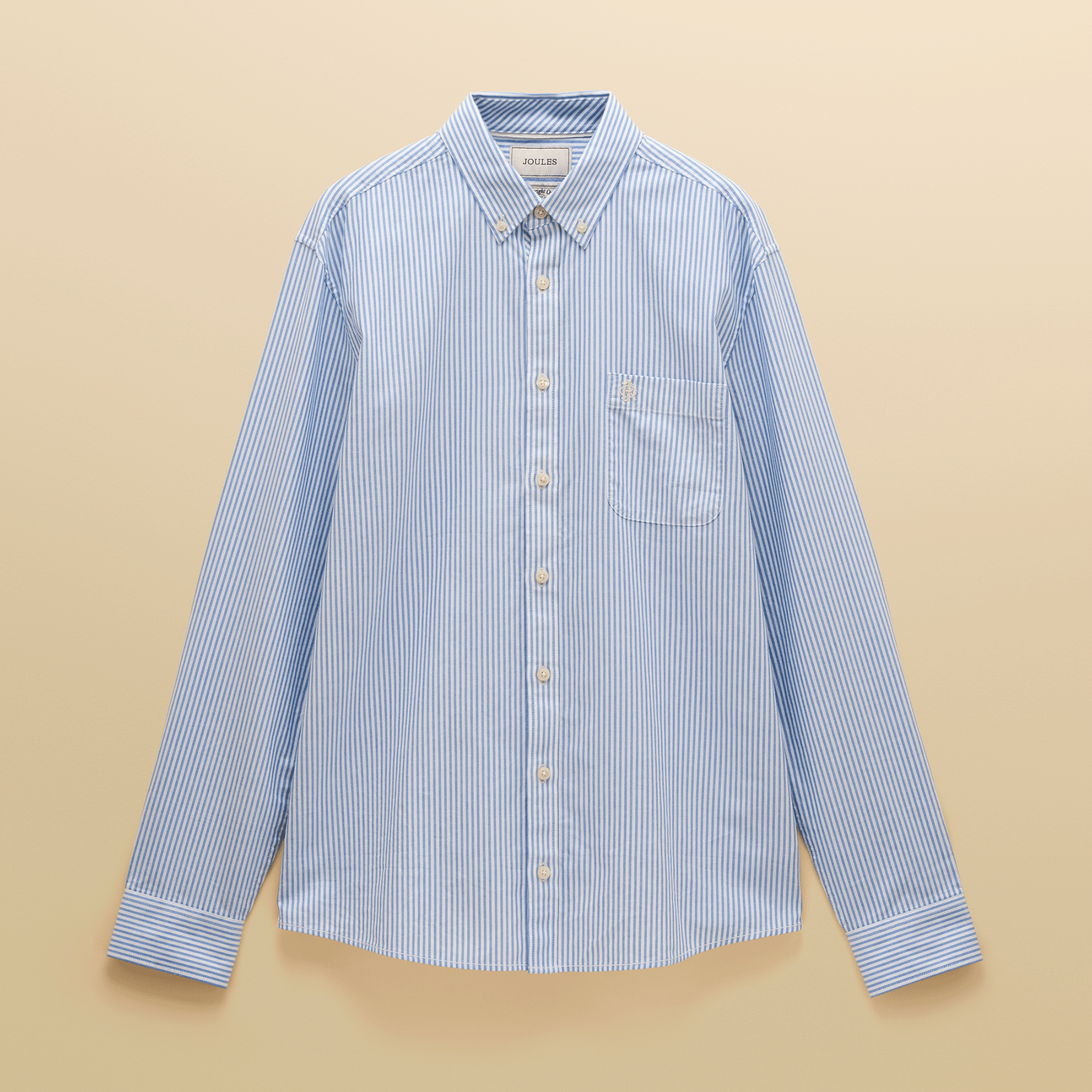 Joules Oxford Men's Classic Fit Striped Shirt Blue-White
