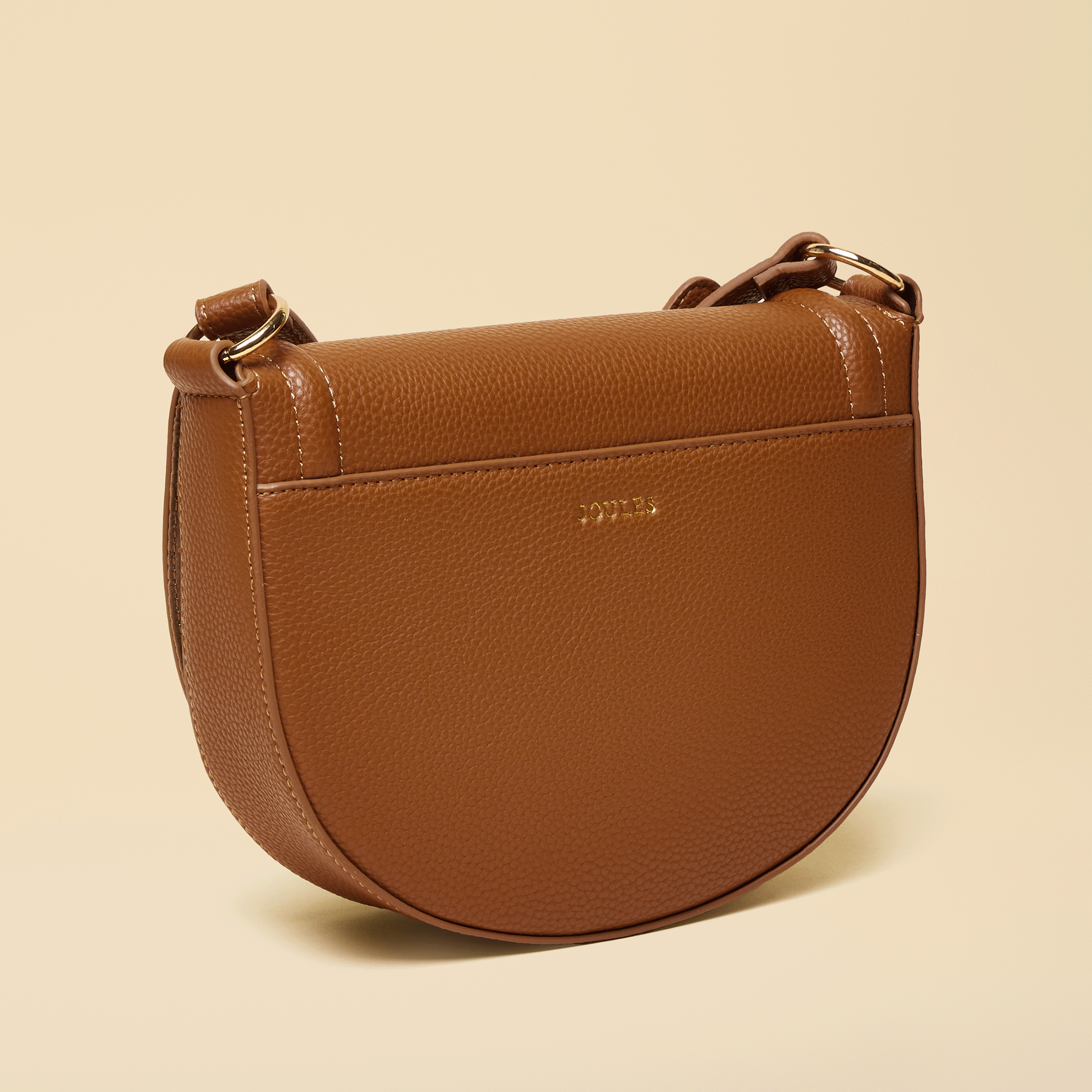 Joules Paloma Half Moon Cross Body Bag Tan Brown