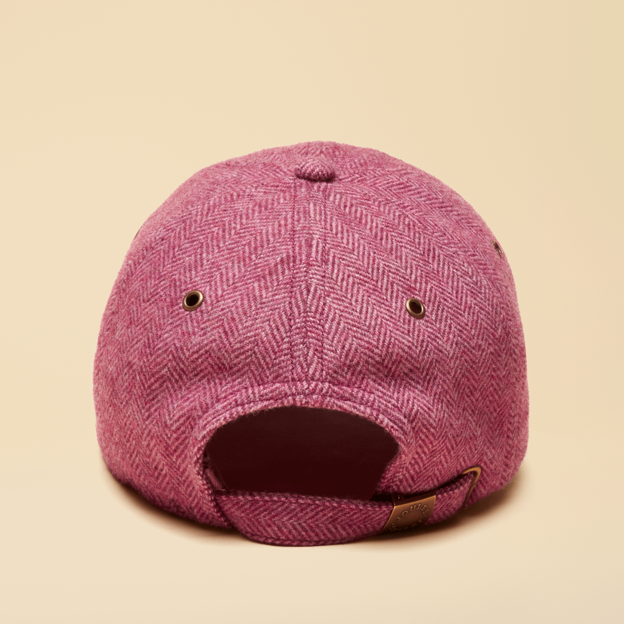 Joules Perry Unisex Plum Purple Tweed Baseball Cap