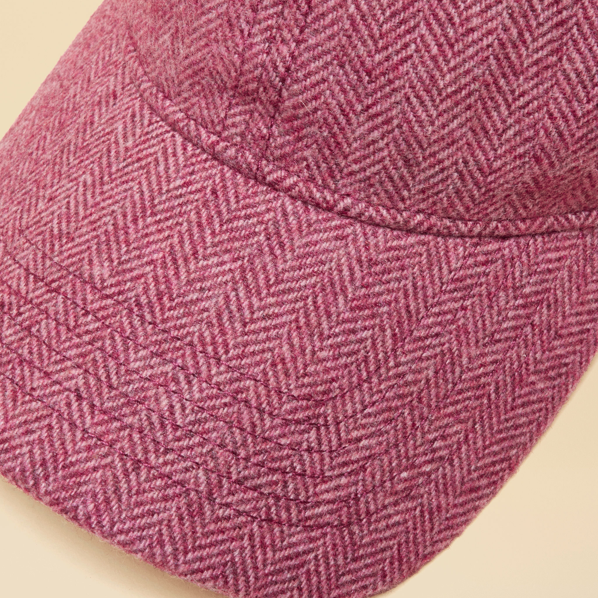 Joules Perry Unisex Plum Purple Tweed Baseball Cap