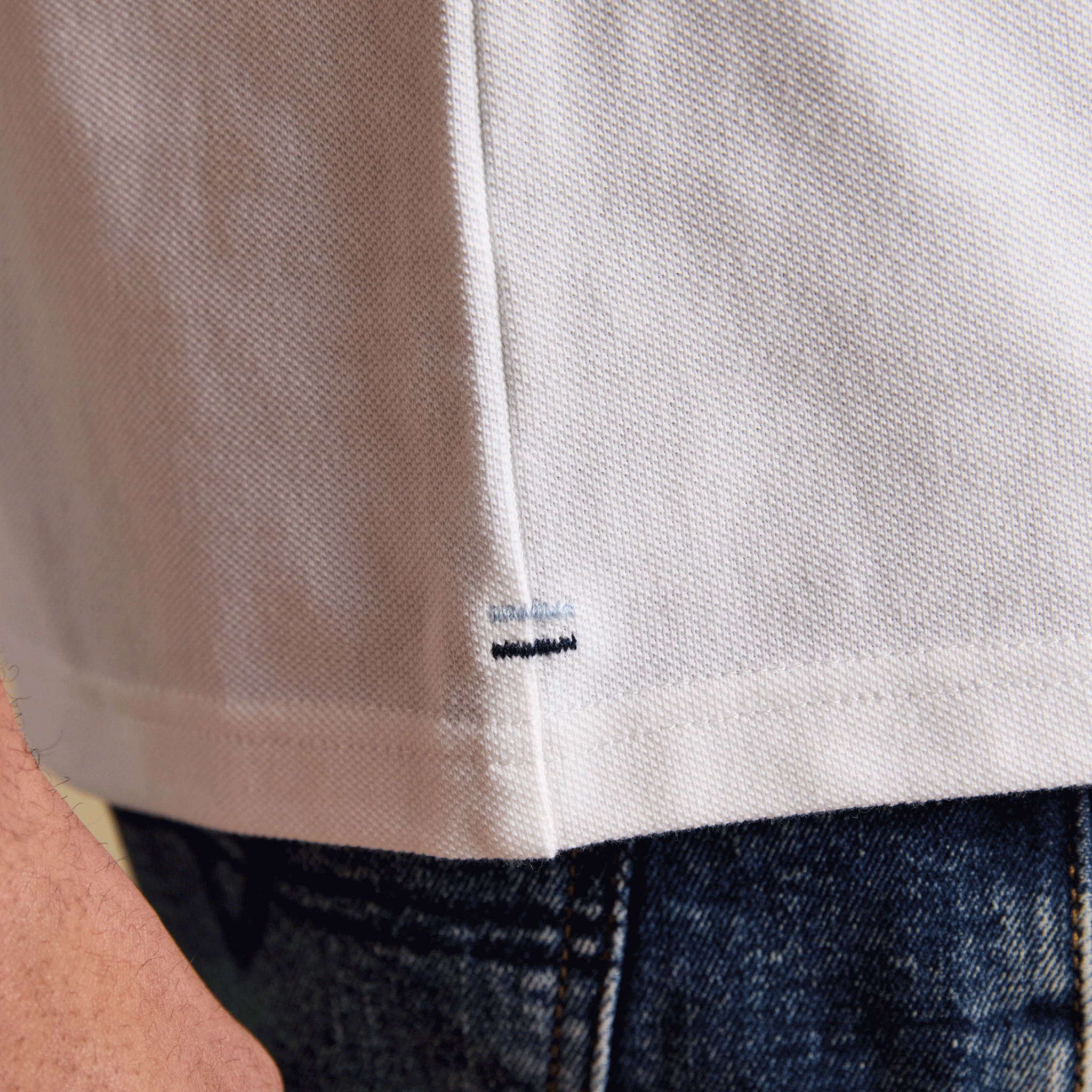 Joules Pique Tee in White