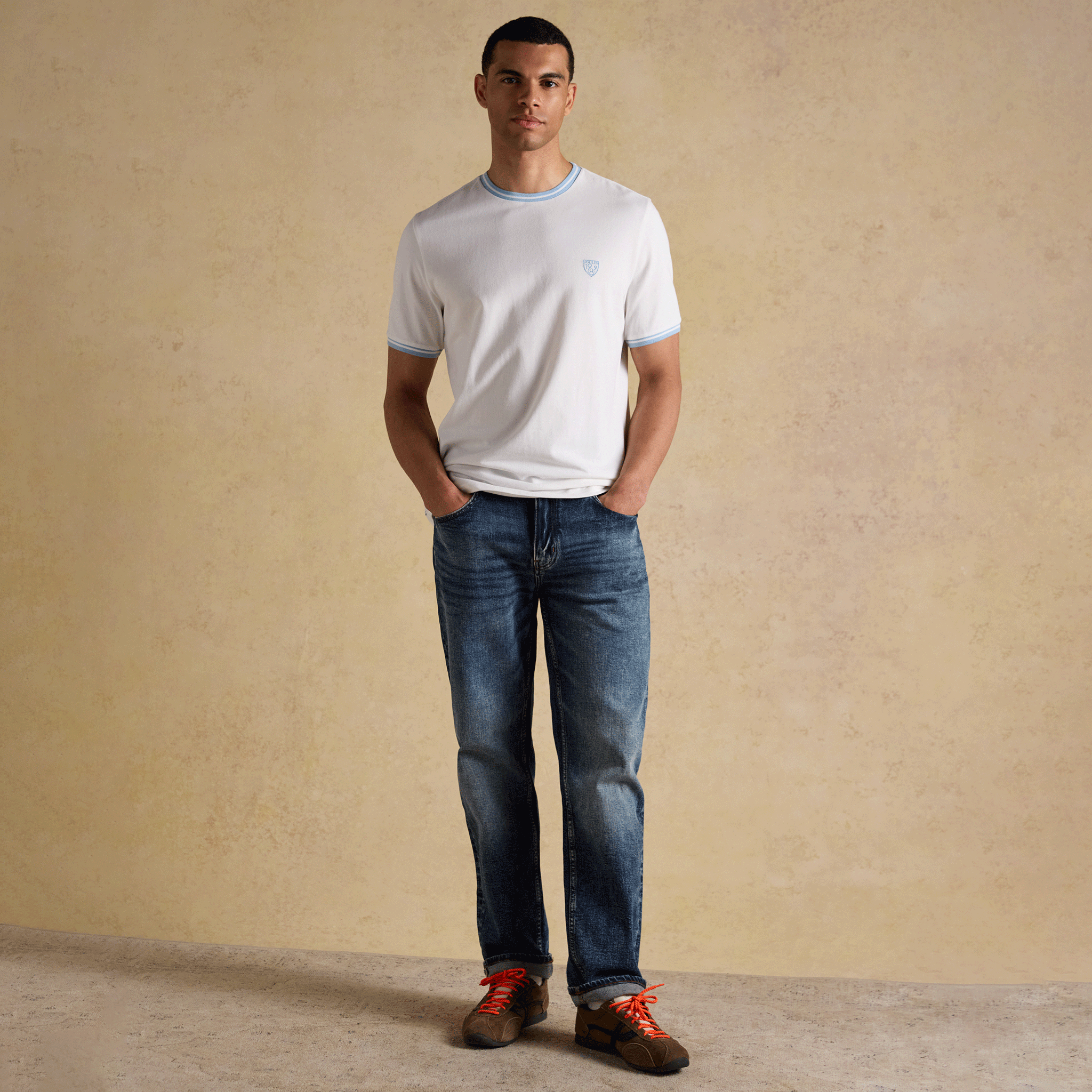 Joules Pique Tee in White