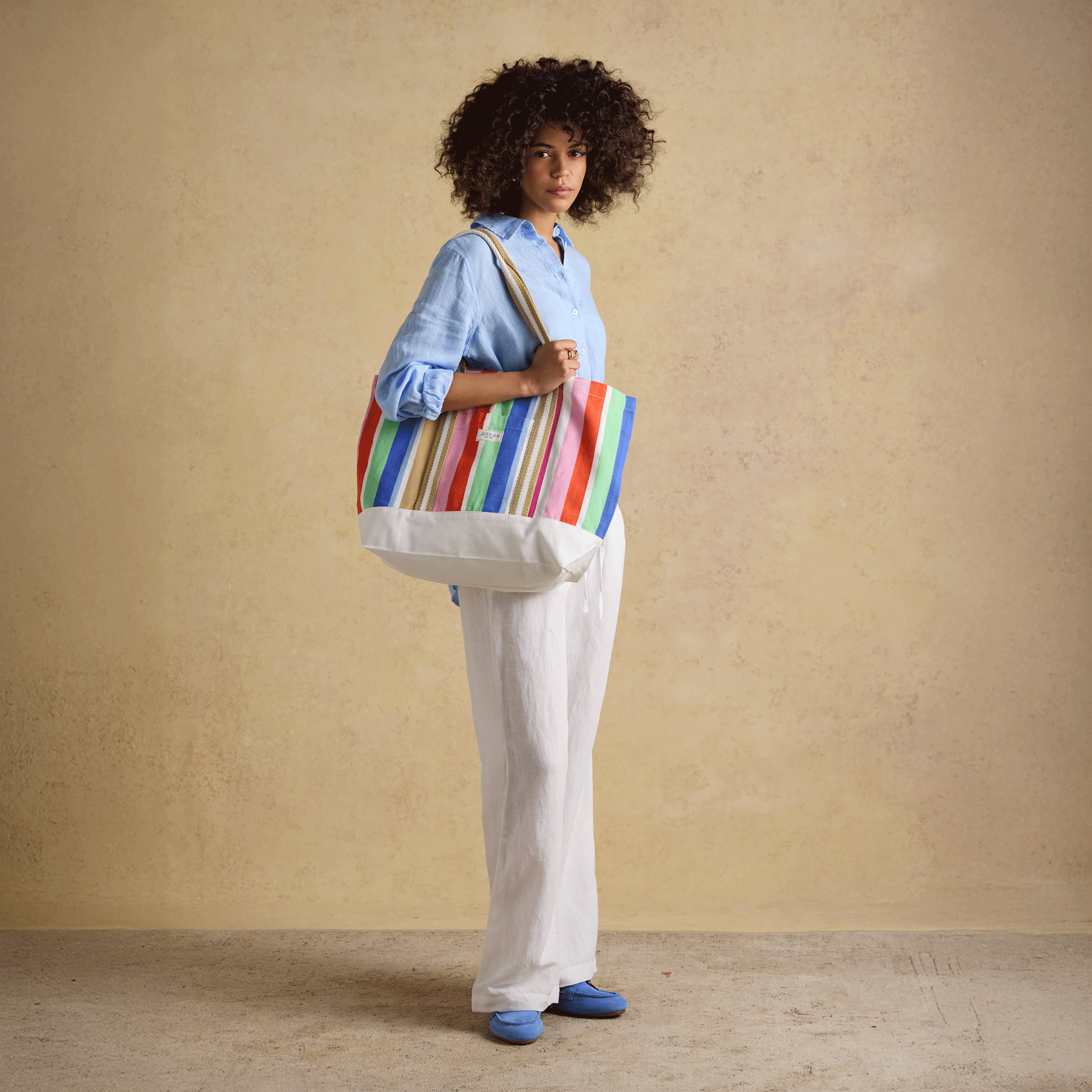 Joules Promenade Tote Multi Stripe