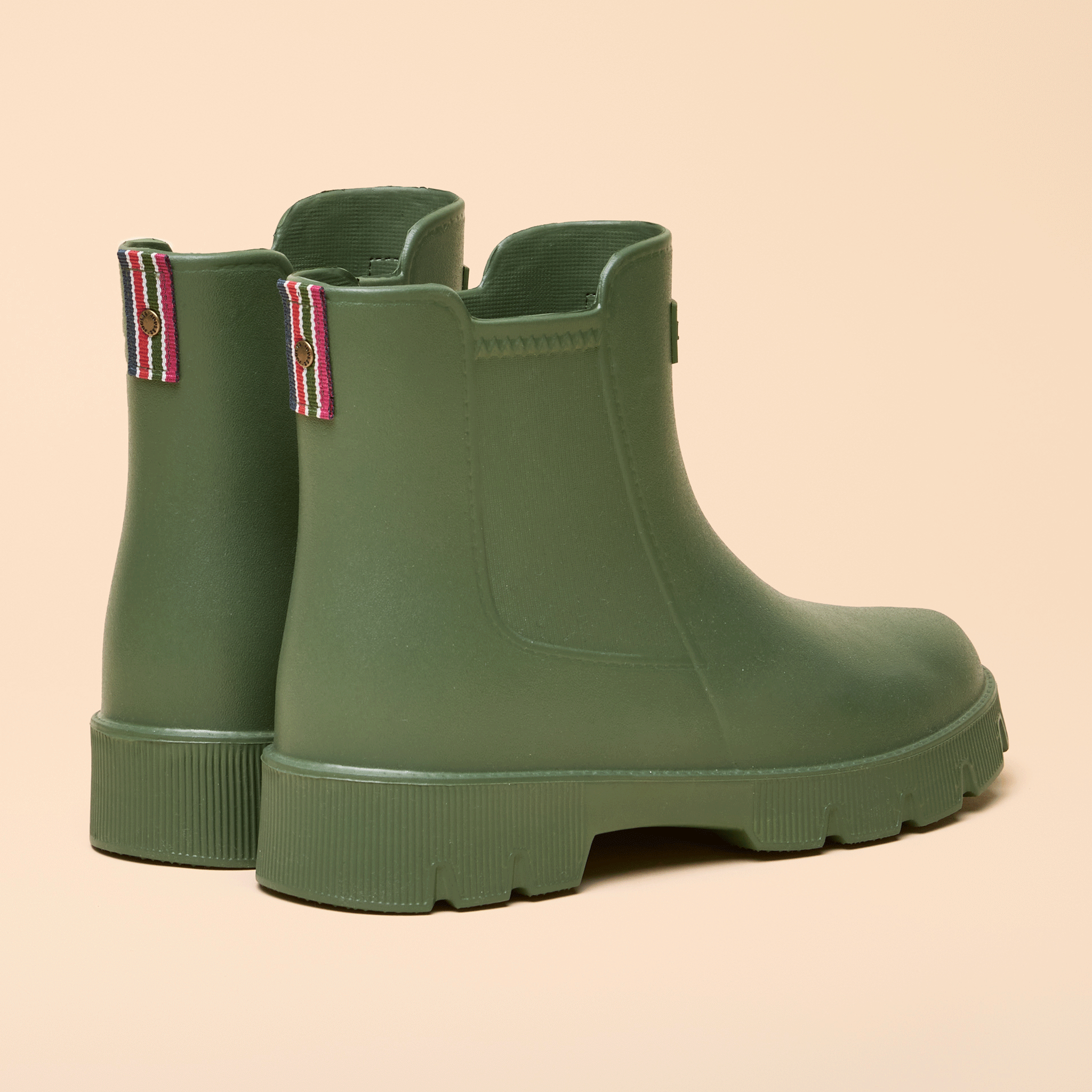 Joules Raindance Ankle Wellies Khaki Green