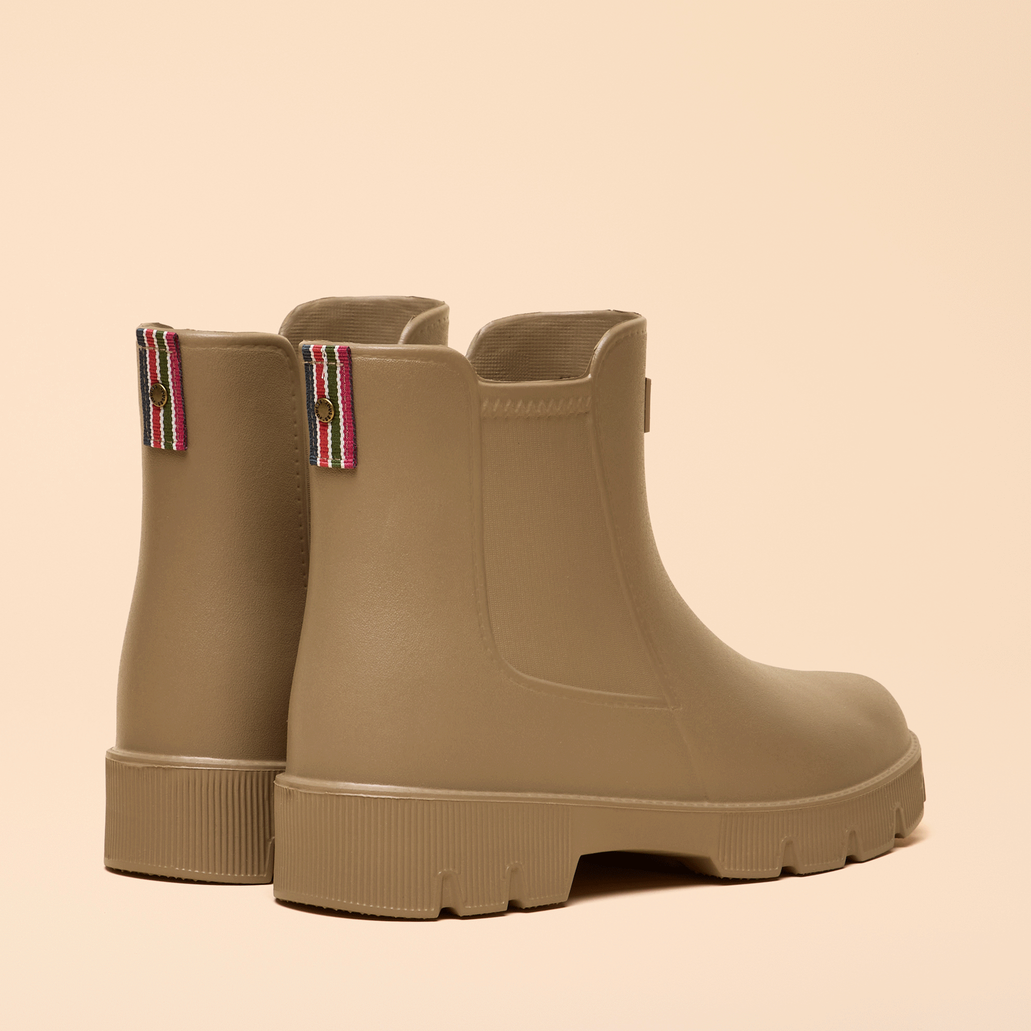 Joules Raindance Ankle Wellies Mink Brown