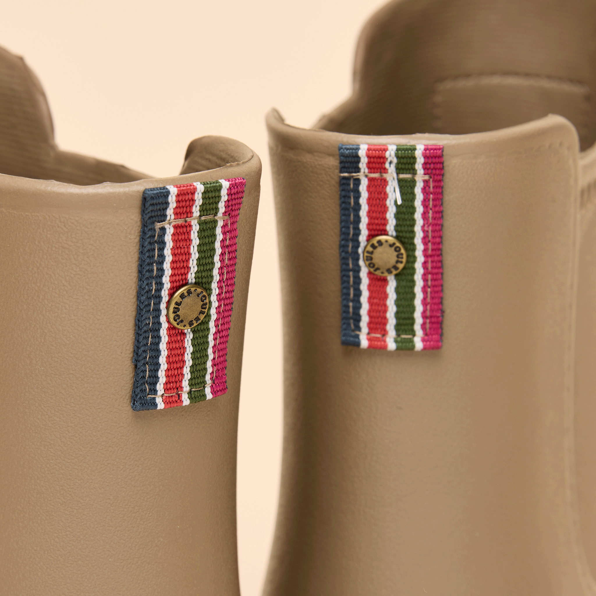 Joules Raindance Ankle Wellies Mink Brown