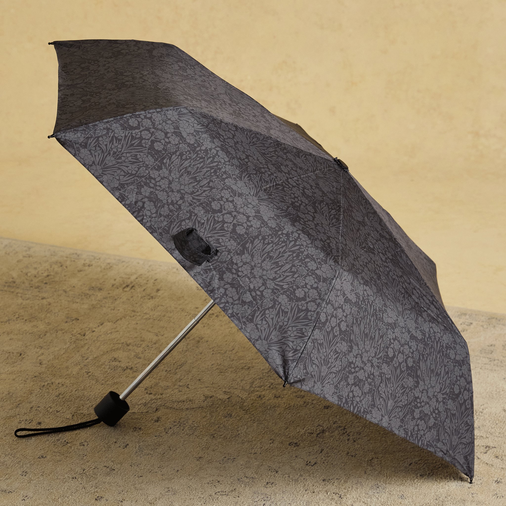 Joules Rayne Black Printed Umbrella