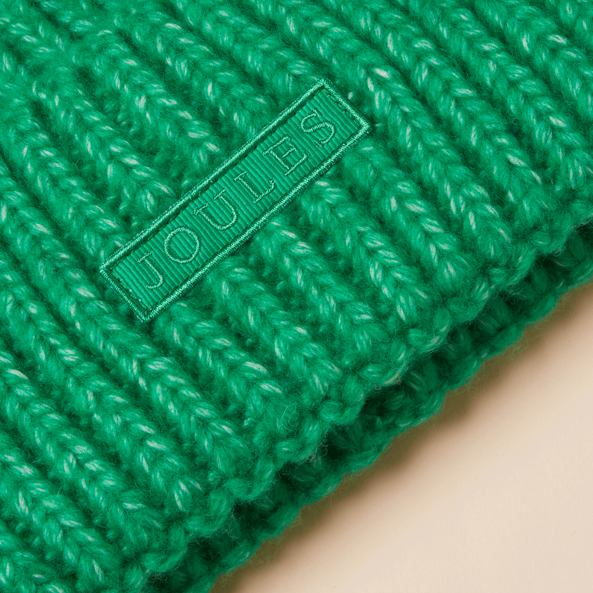 Joules Rosa Beanie Hat Green