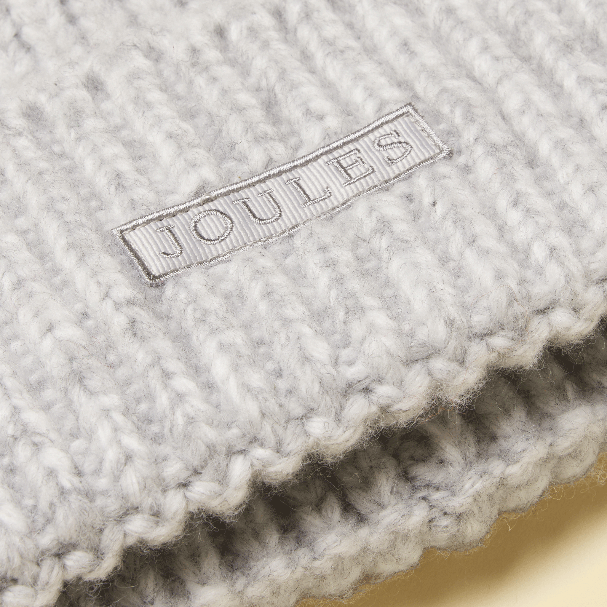 Joules Rosa Beanie Hat Grey
