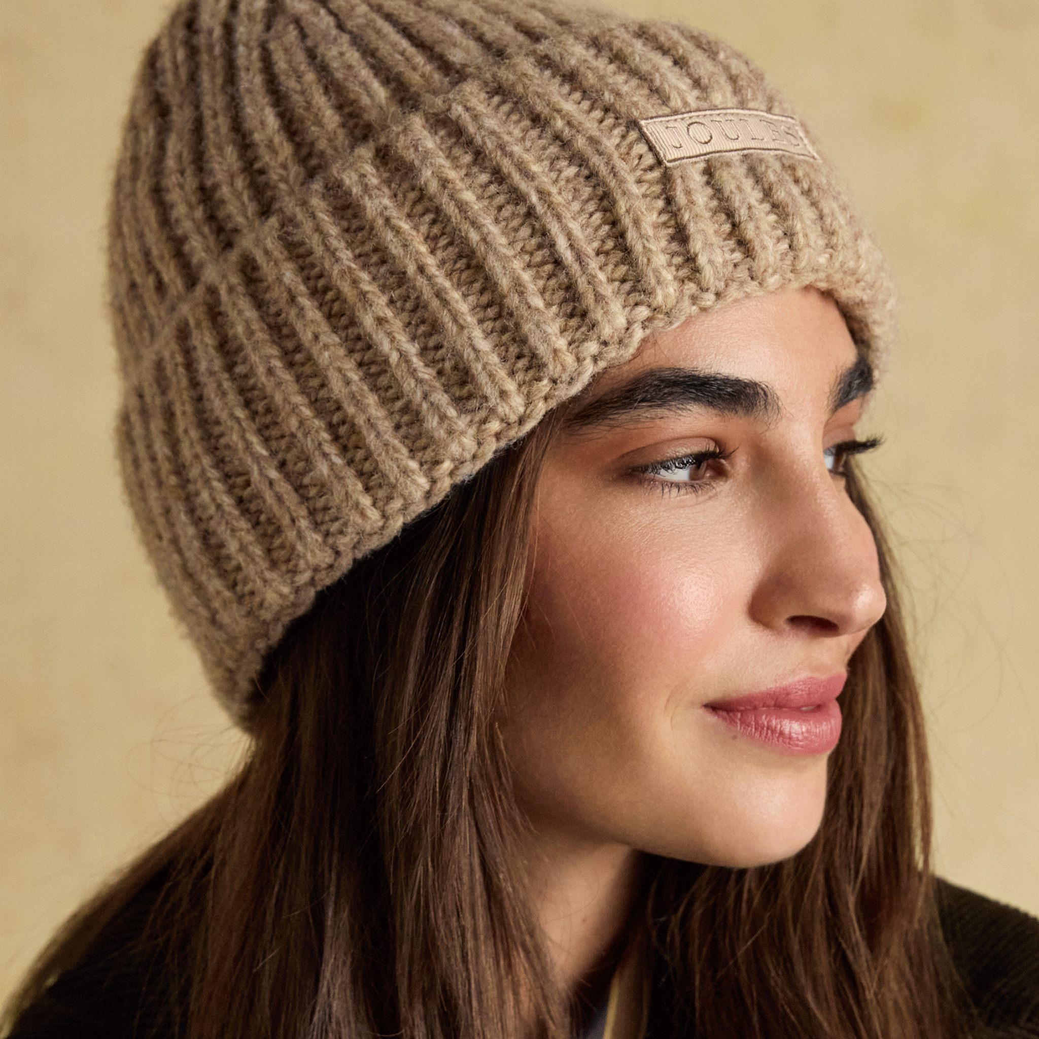 Joules Rosa Beanie Hat Oatmeal