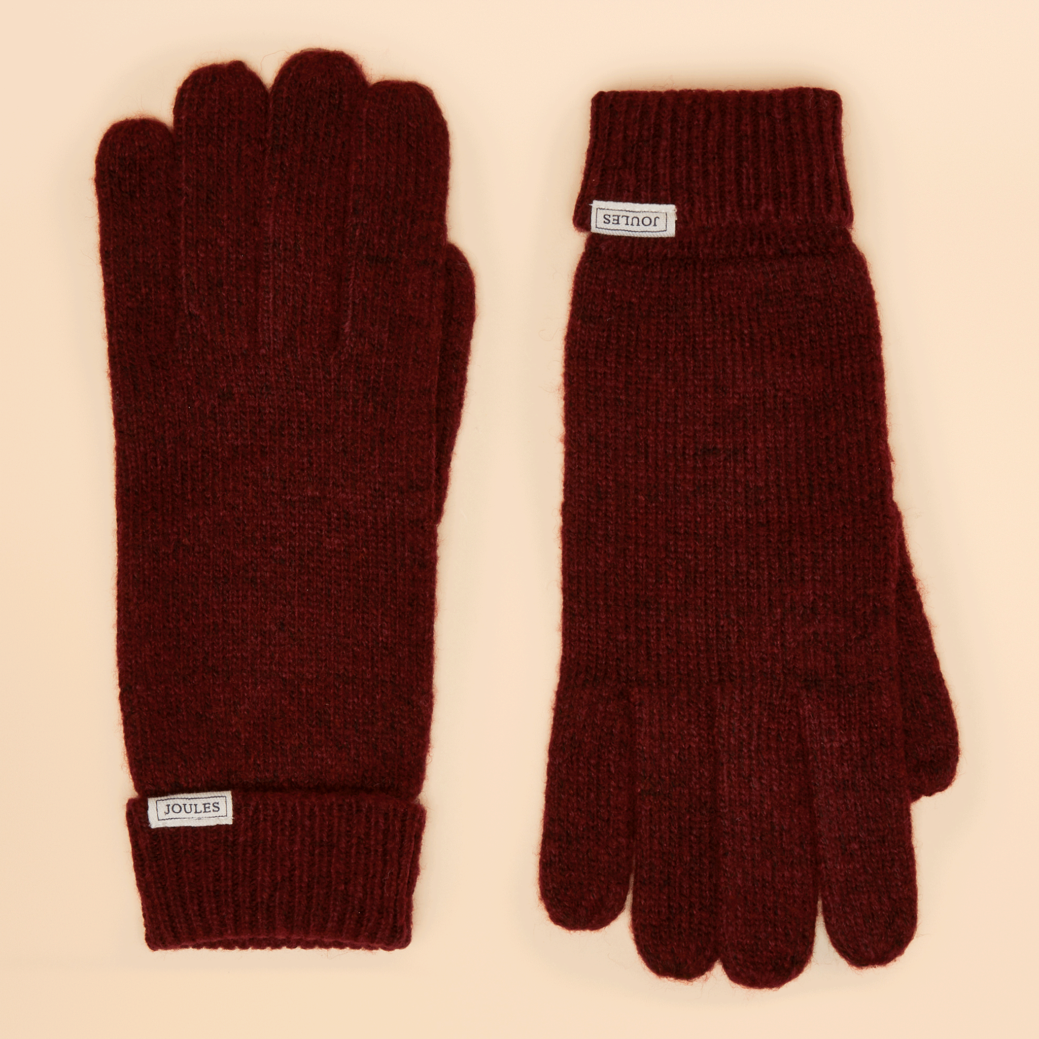 Joules Rosa Gloves Berry Red