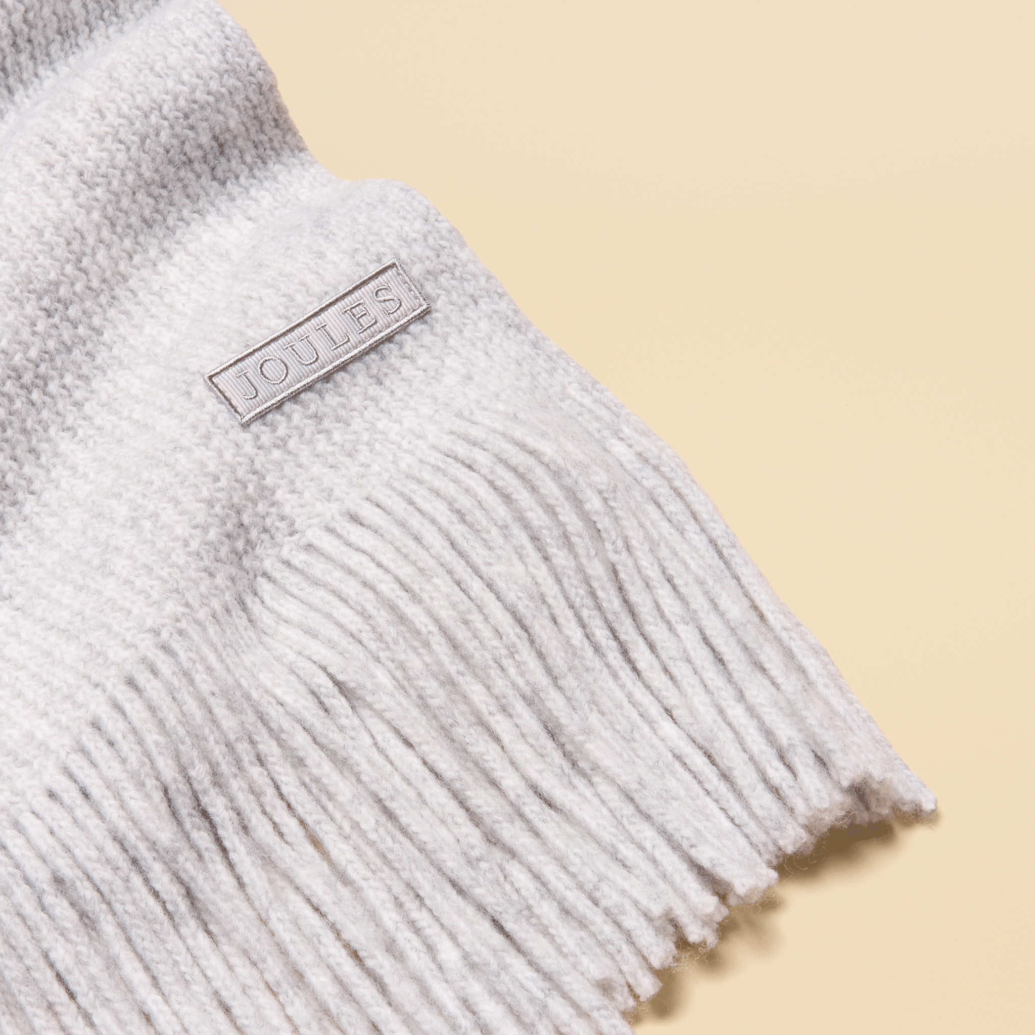 Joules Rosa Knitted Scarf Grey