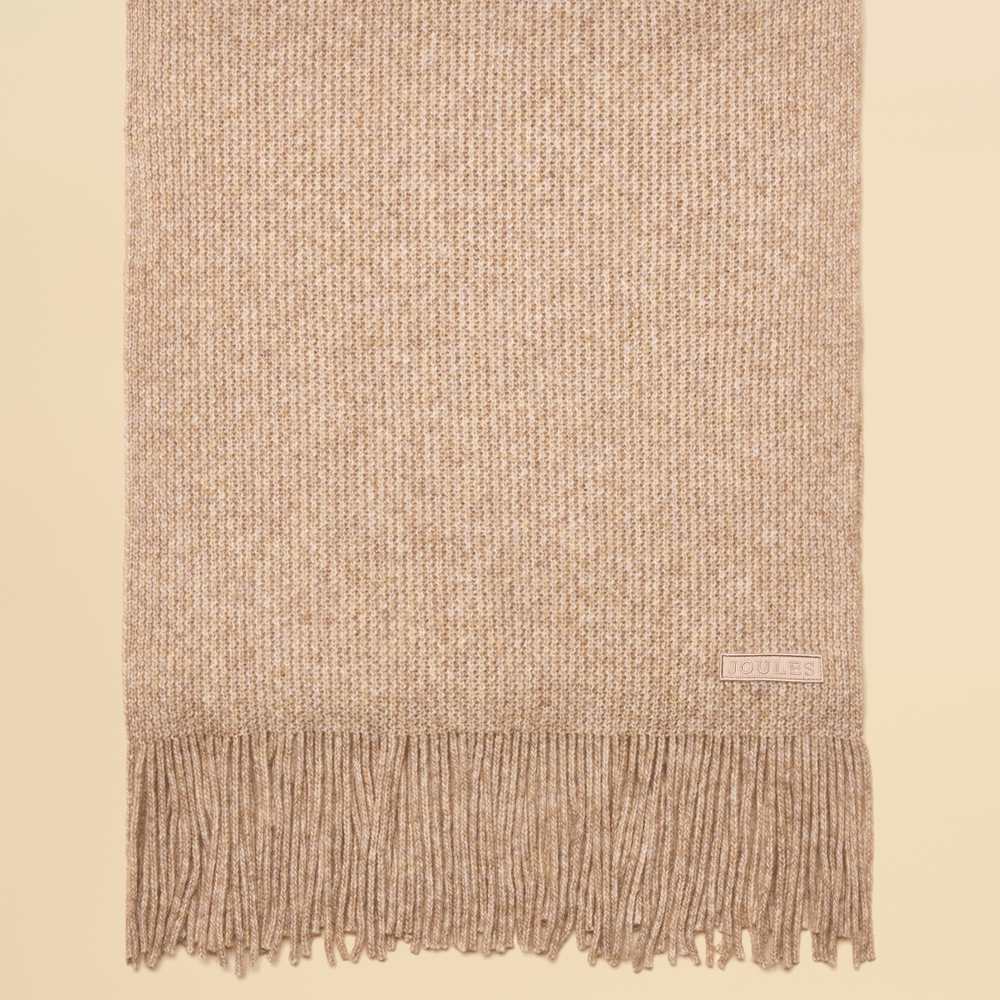 Joules Rosa Knitted Scarf Oatmeal