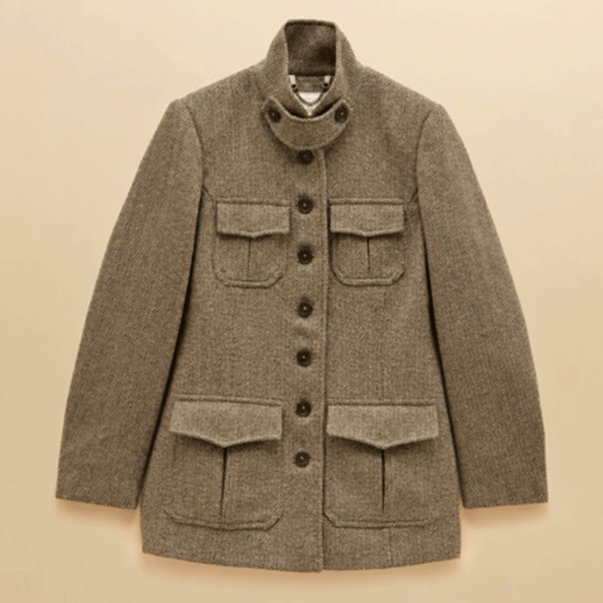Joules Saddlebury Jacket Brown Herringbone