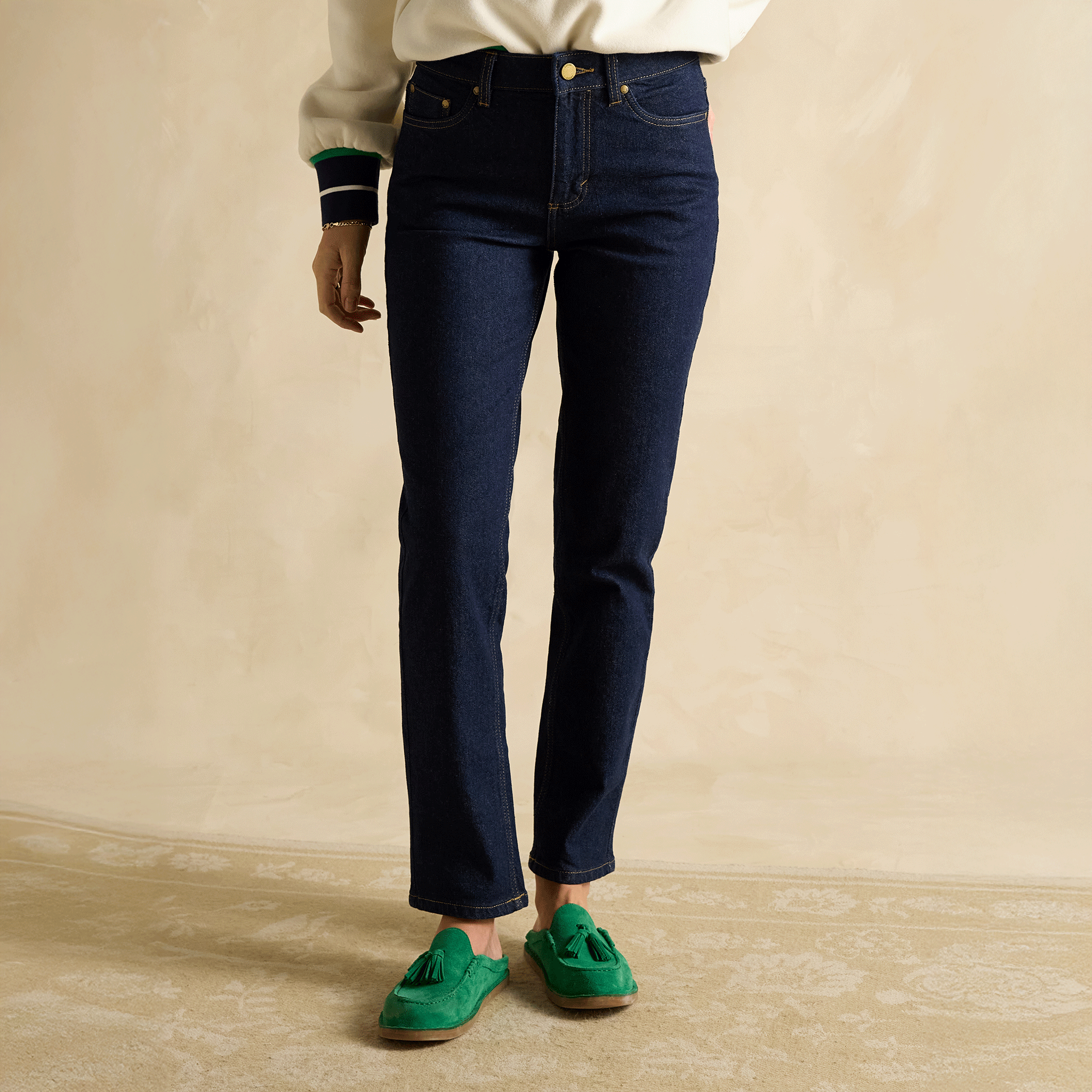 Joules Straight Fit Mid Rise Denim Jeans