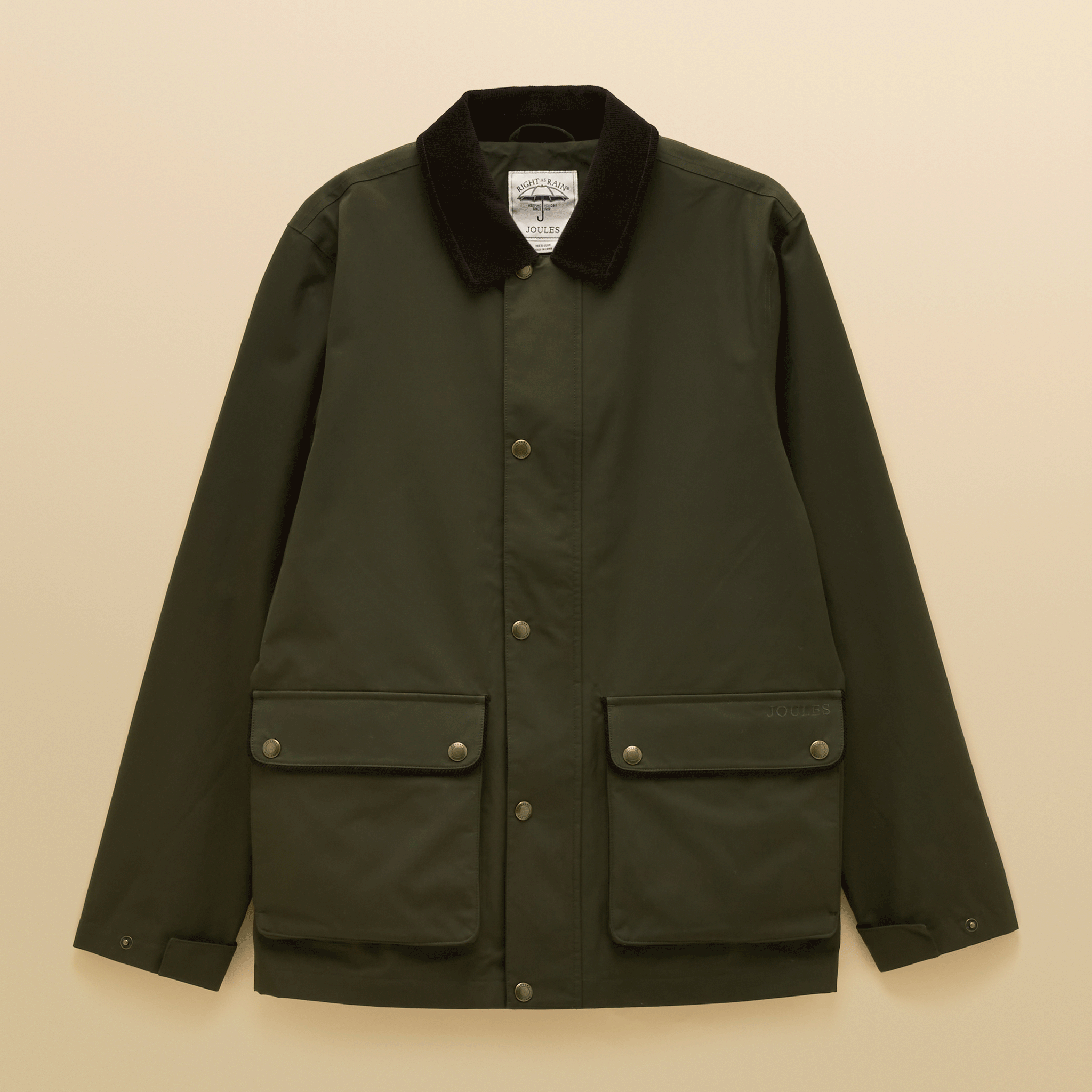 Joules Westcott Waterproof Coat in Khaki Green