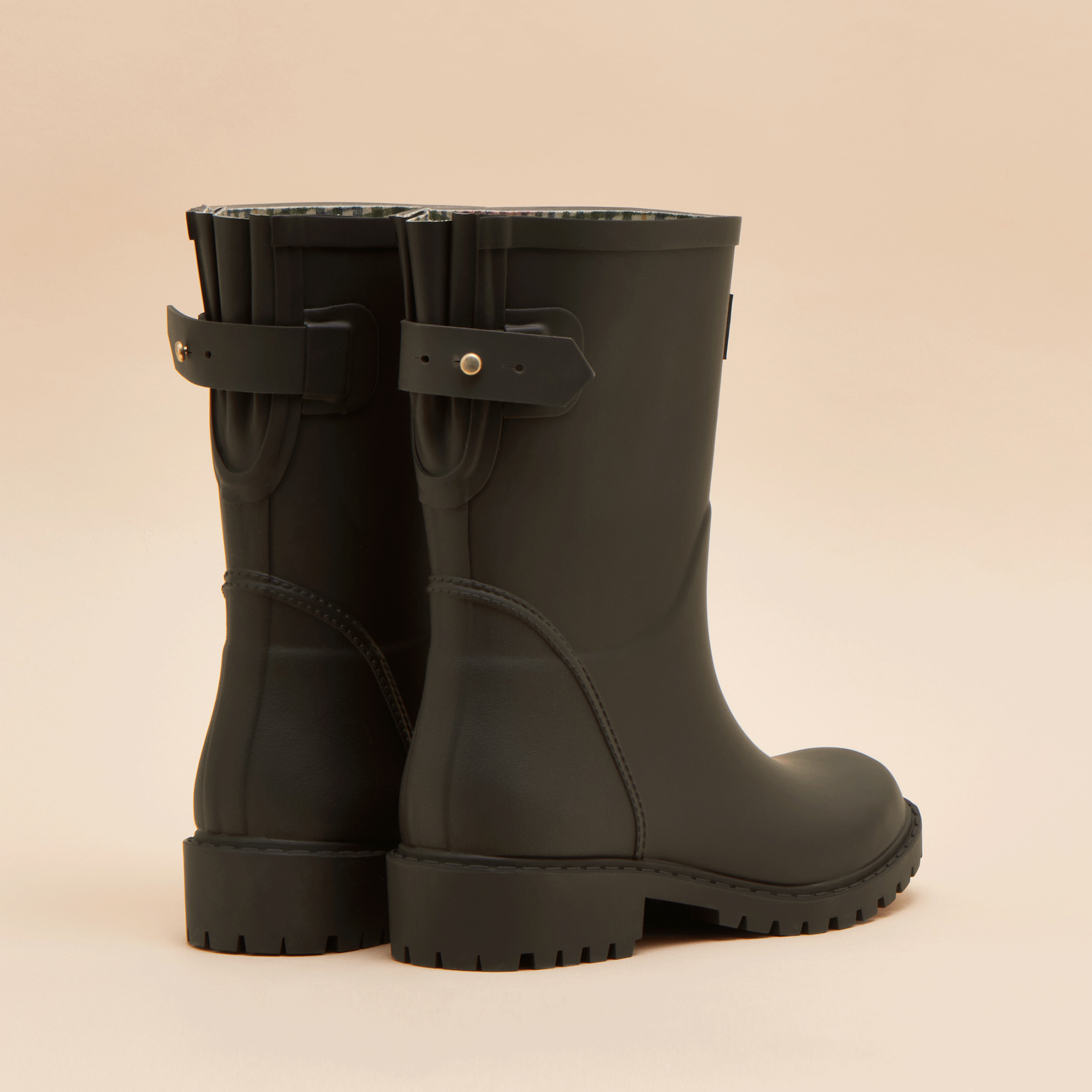 Joules Wistow Adjustable Mid Height Wellies Brown