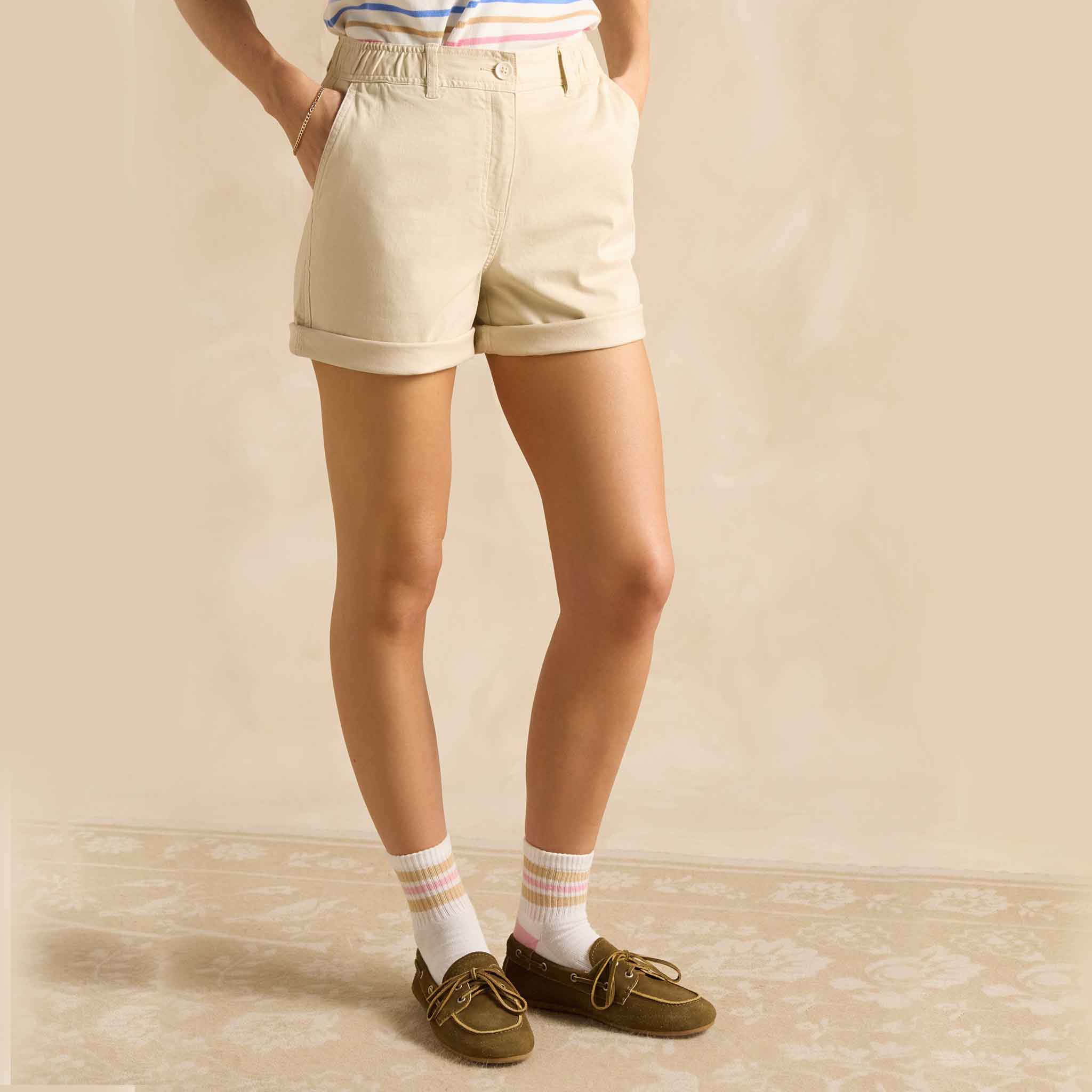 Joules Women's Chino Shorts Sand