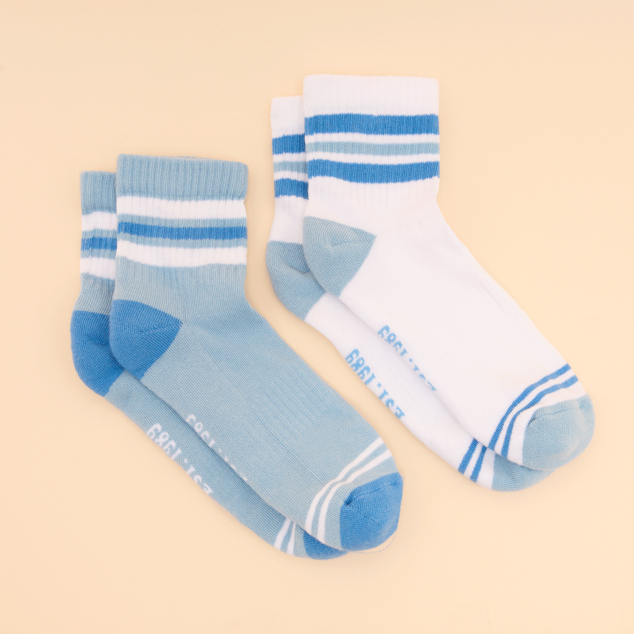 Joules Women's Volley Blue Tennis Socks 2 Pack